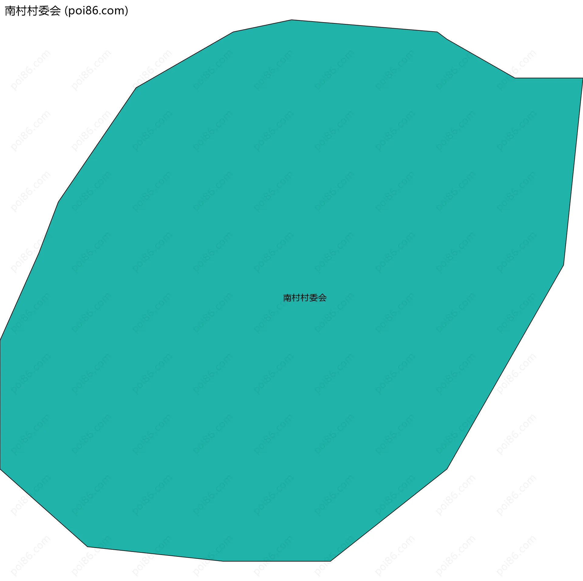 南村村委会边界地图