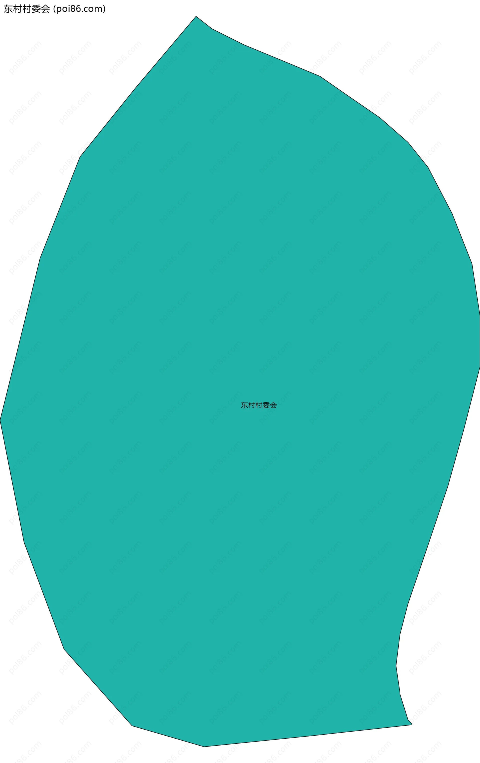 东村村委会边界地图