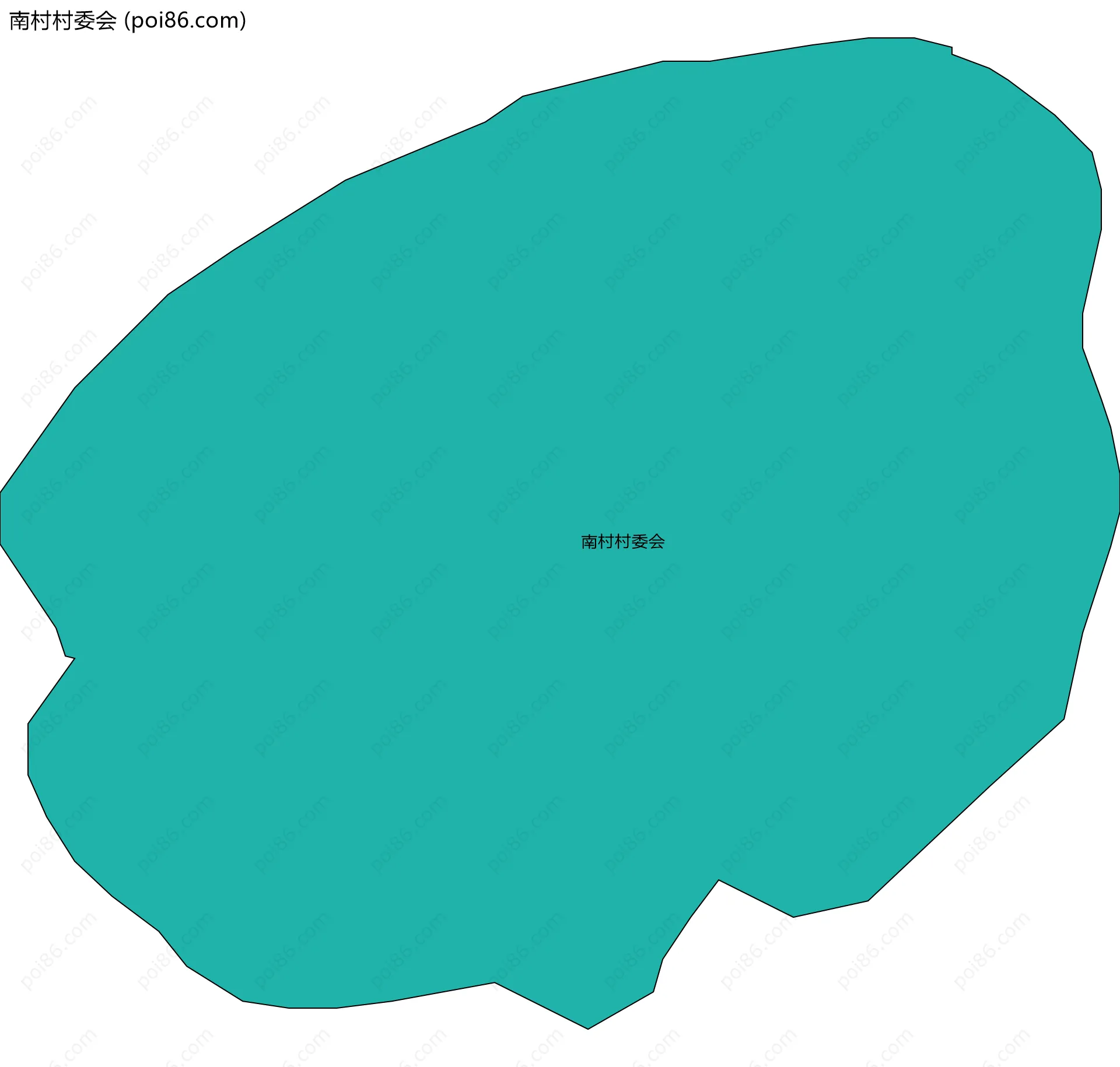 南村村委会边界地图