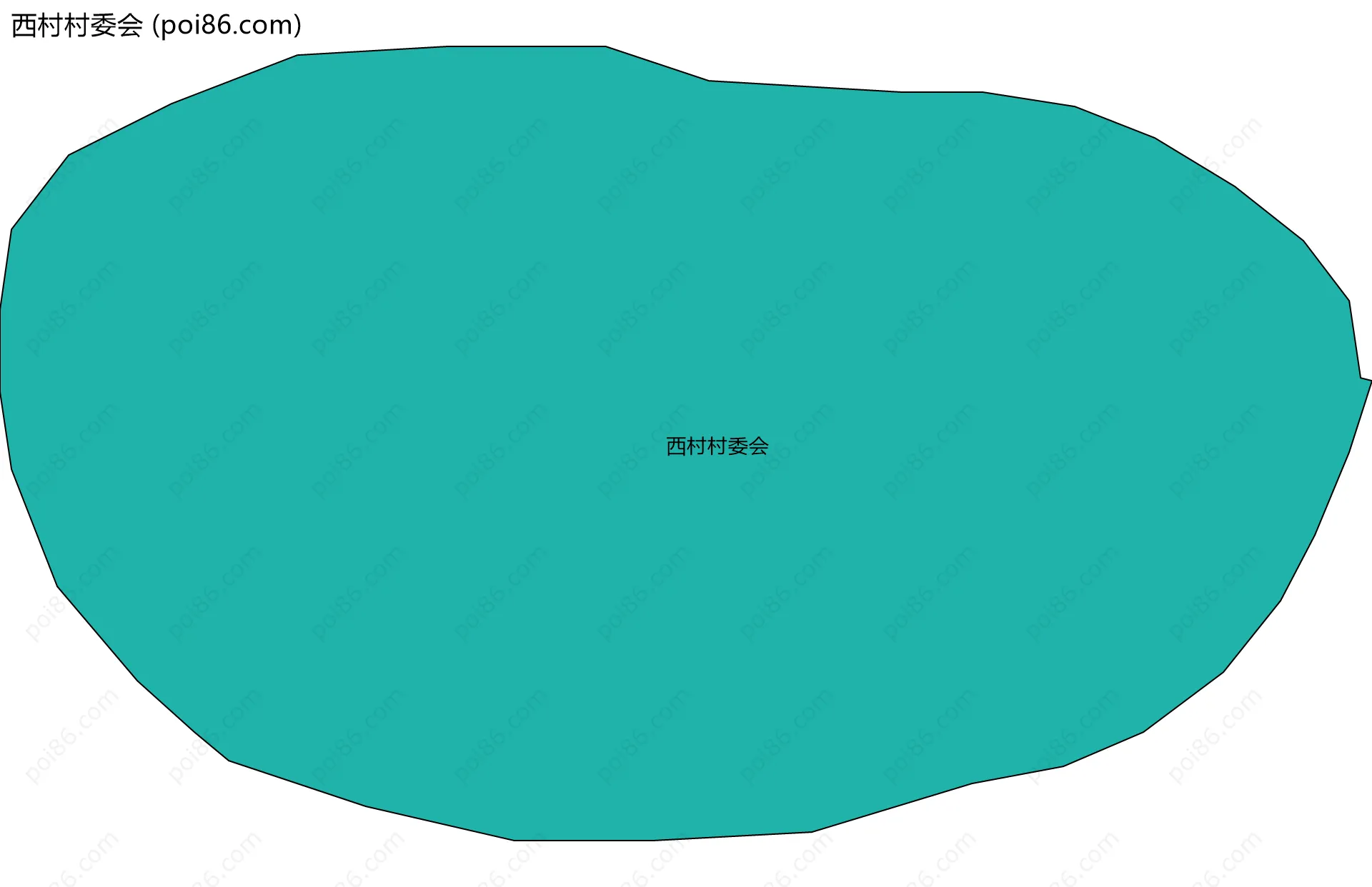 西村村委会边界地图