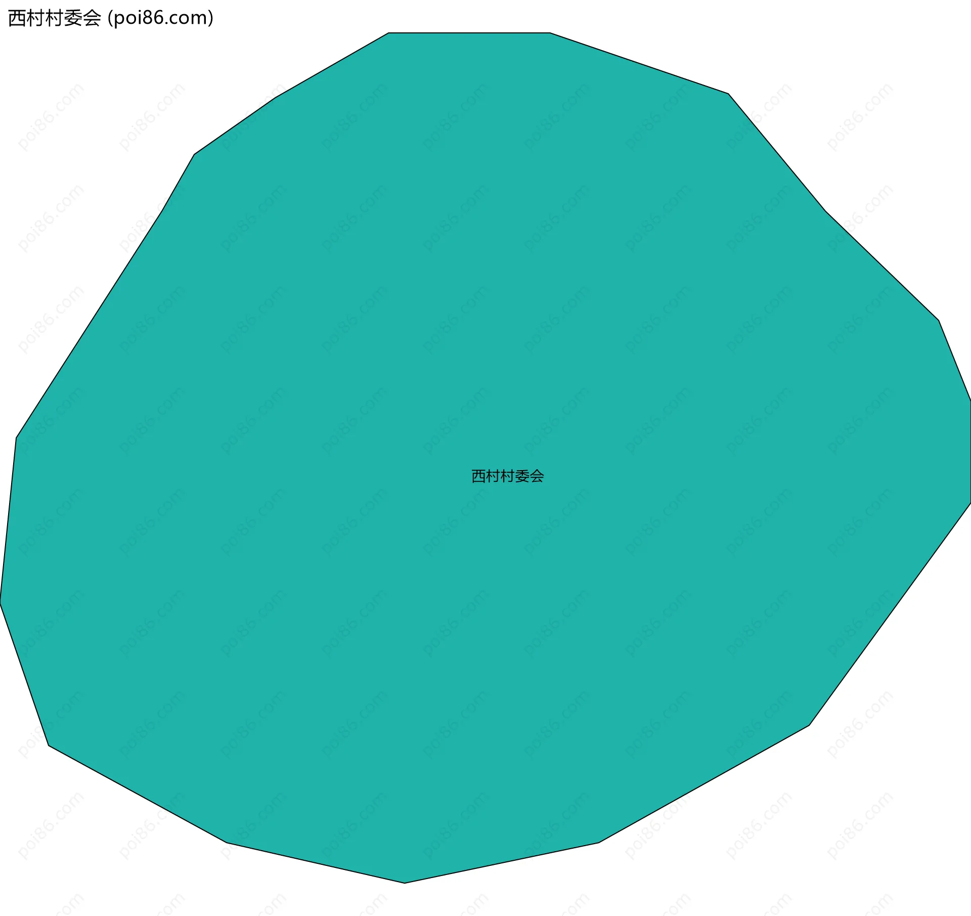西村村委会边界地图