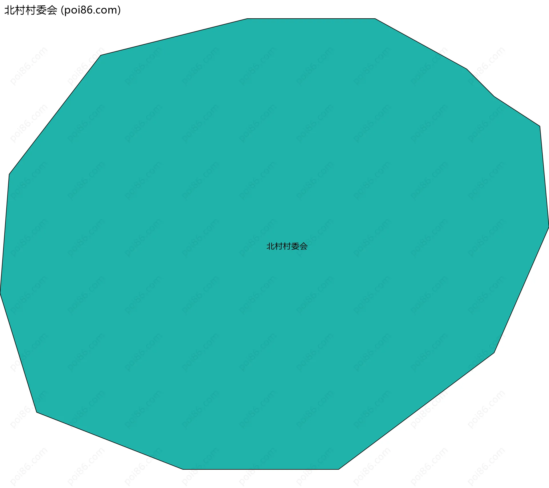 北村村委会边界地图