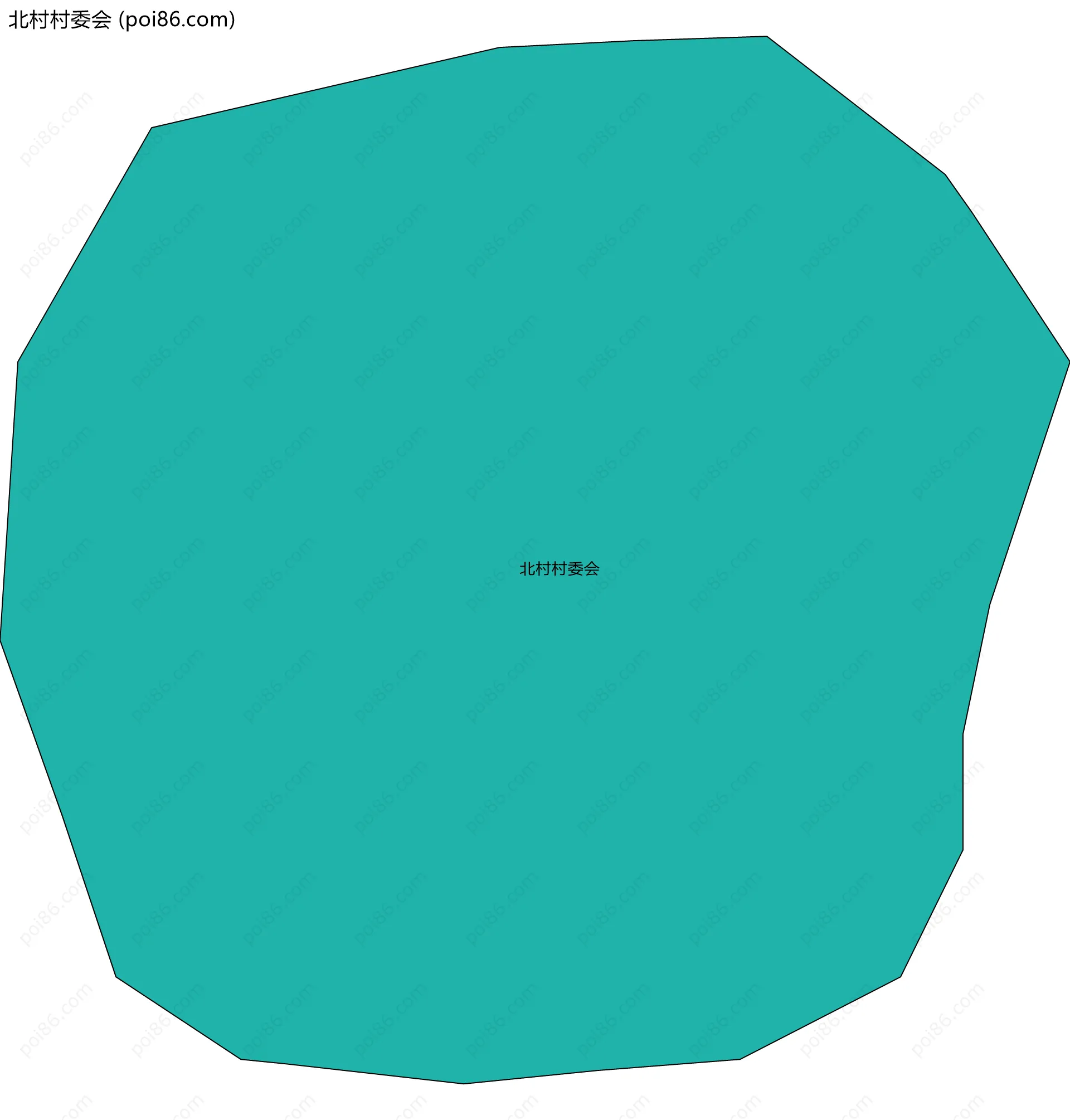 北村村委会边界地图
