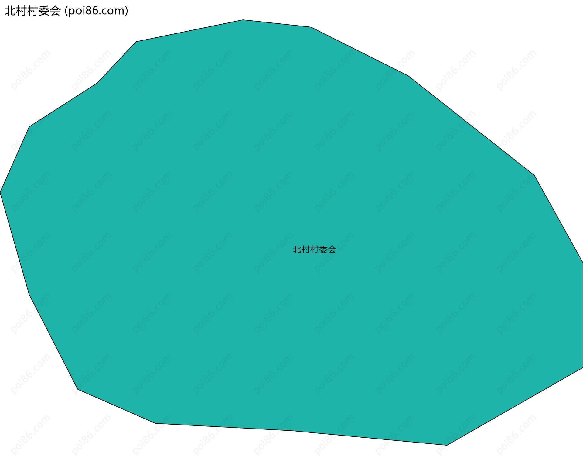 北村村委会边界地图