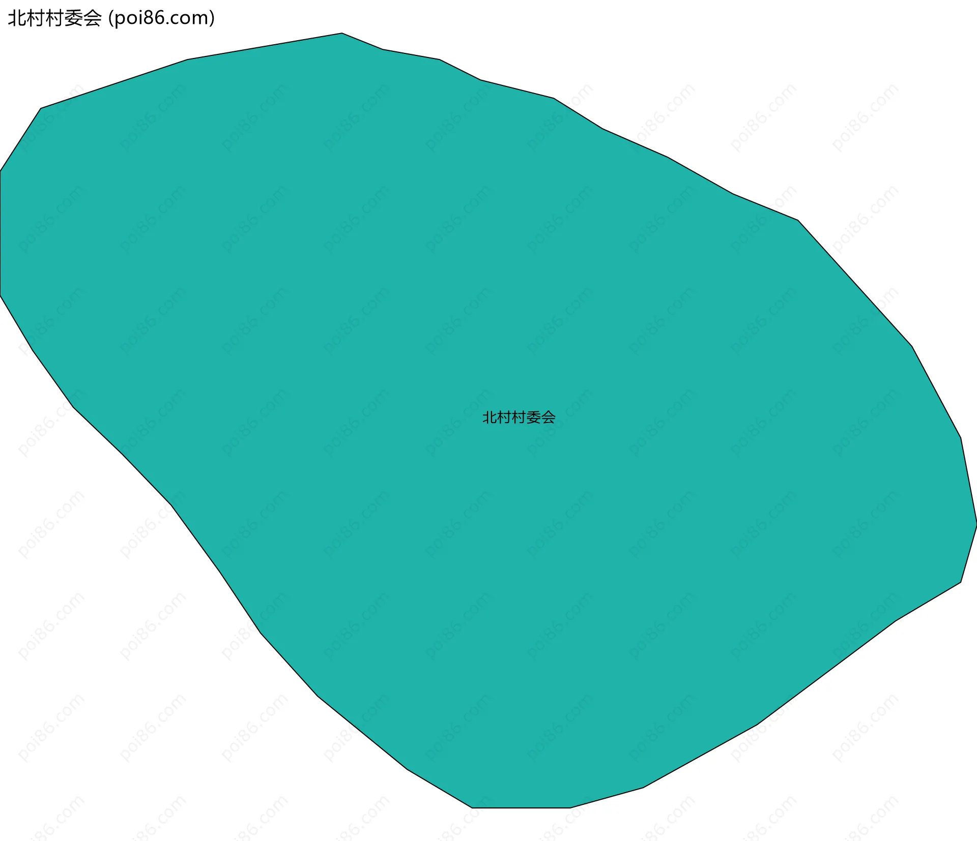 北村村委会边界地图
