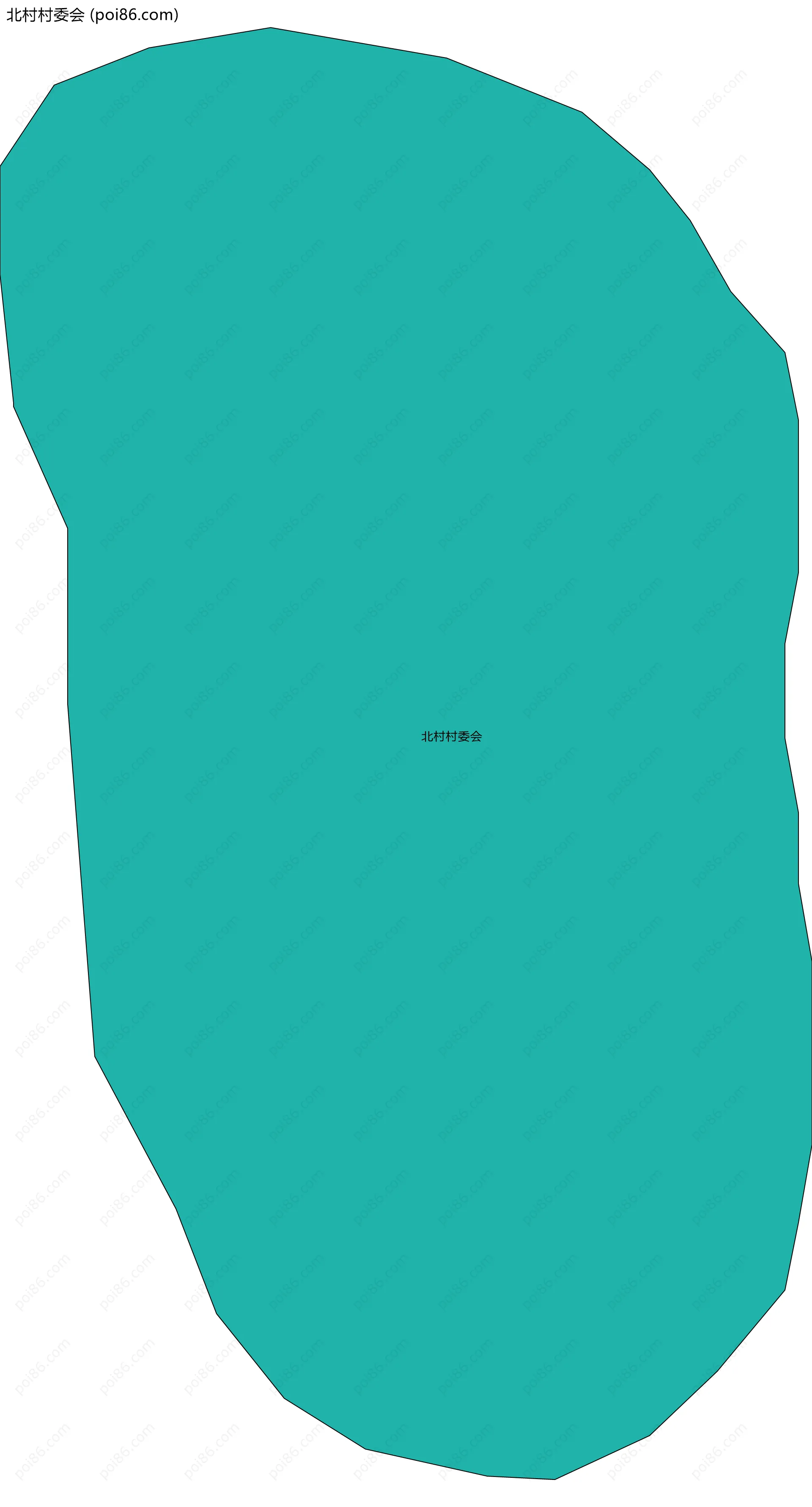 北村村委会边界地图