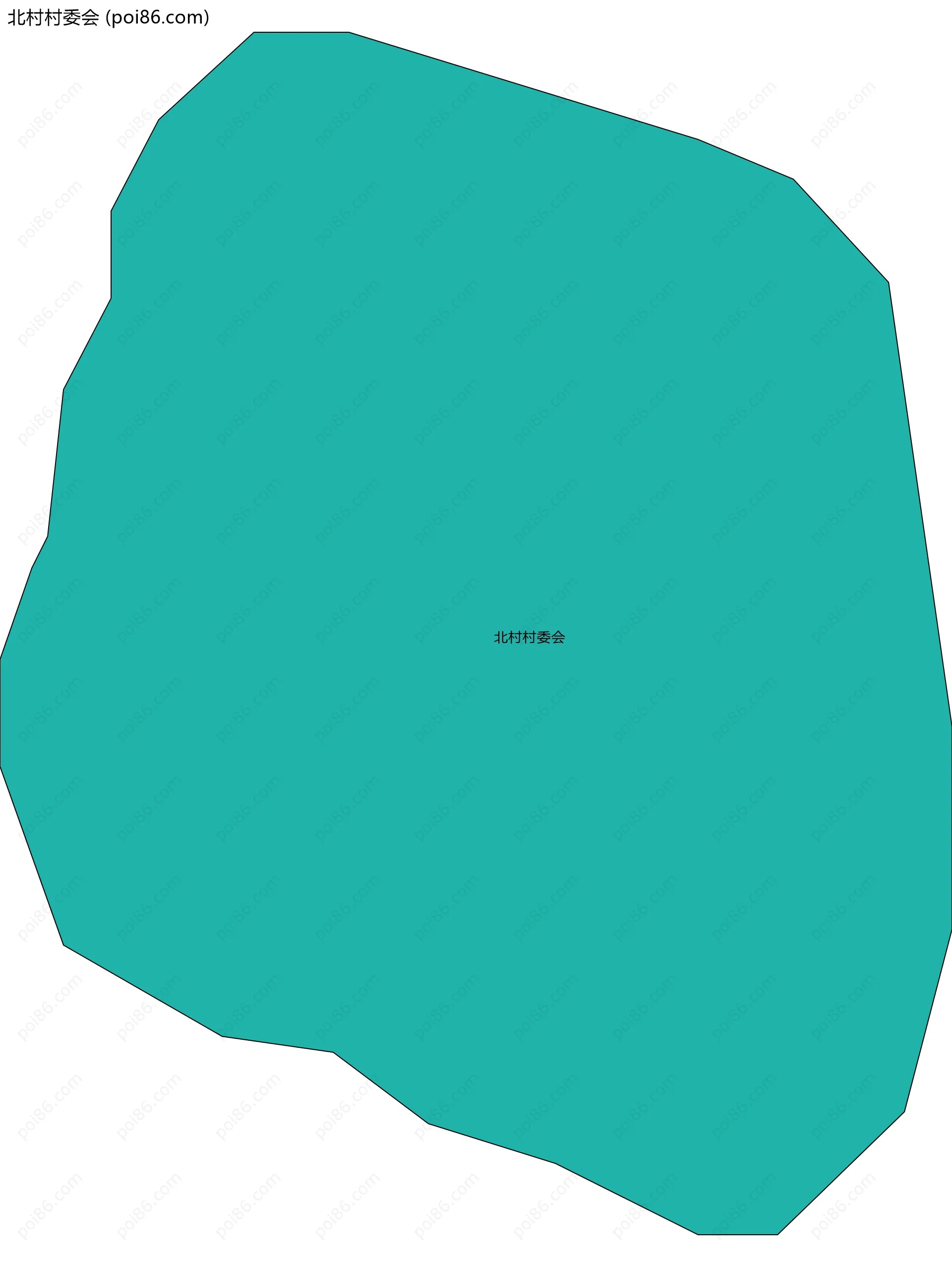 北村村委会边界地图