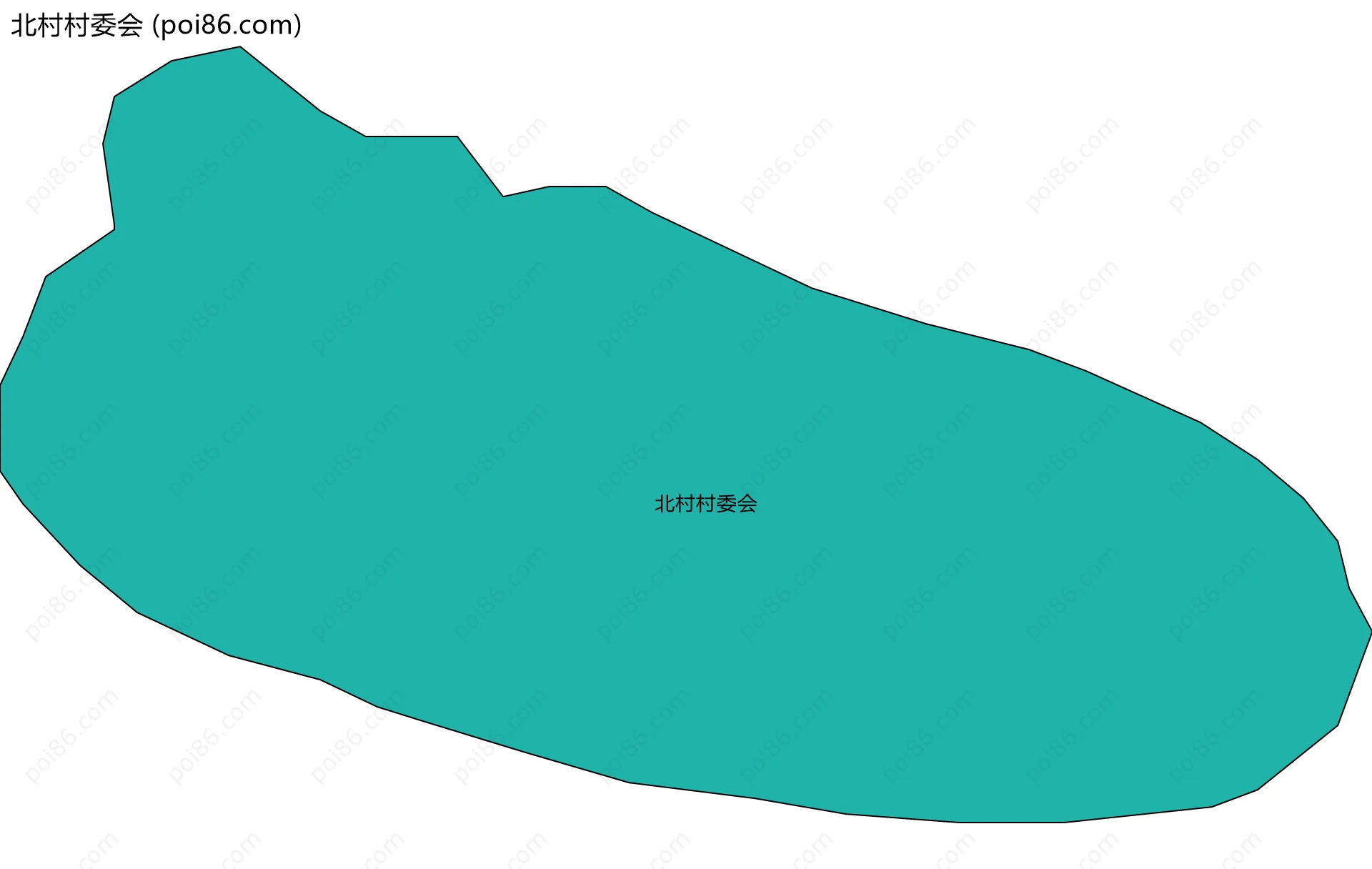 北村村委会边界地图