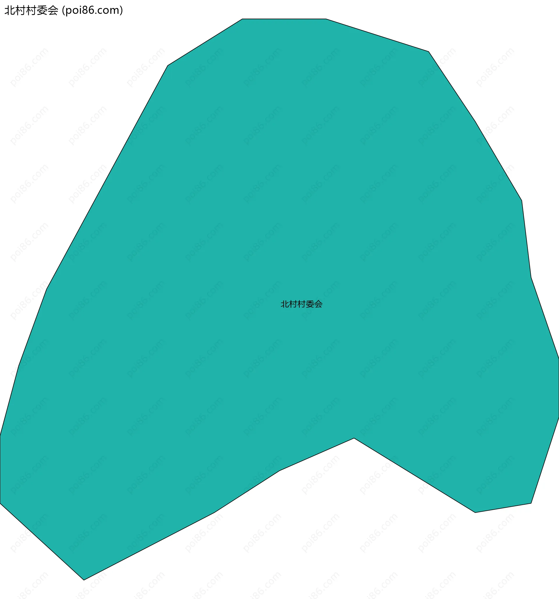 北村村委会边界地图