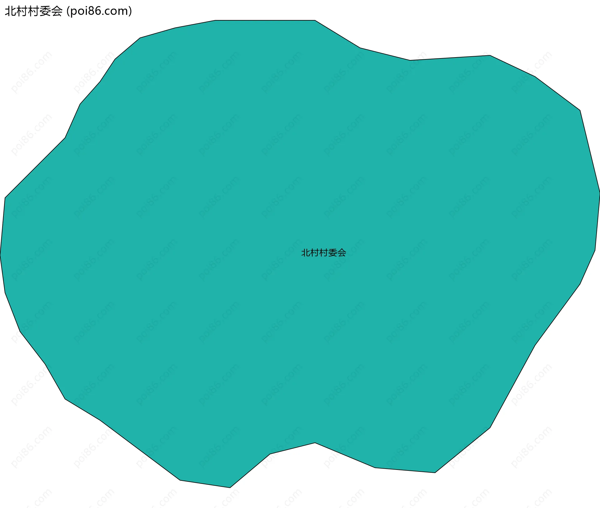 北村村委会边界地图