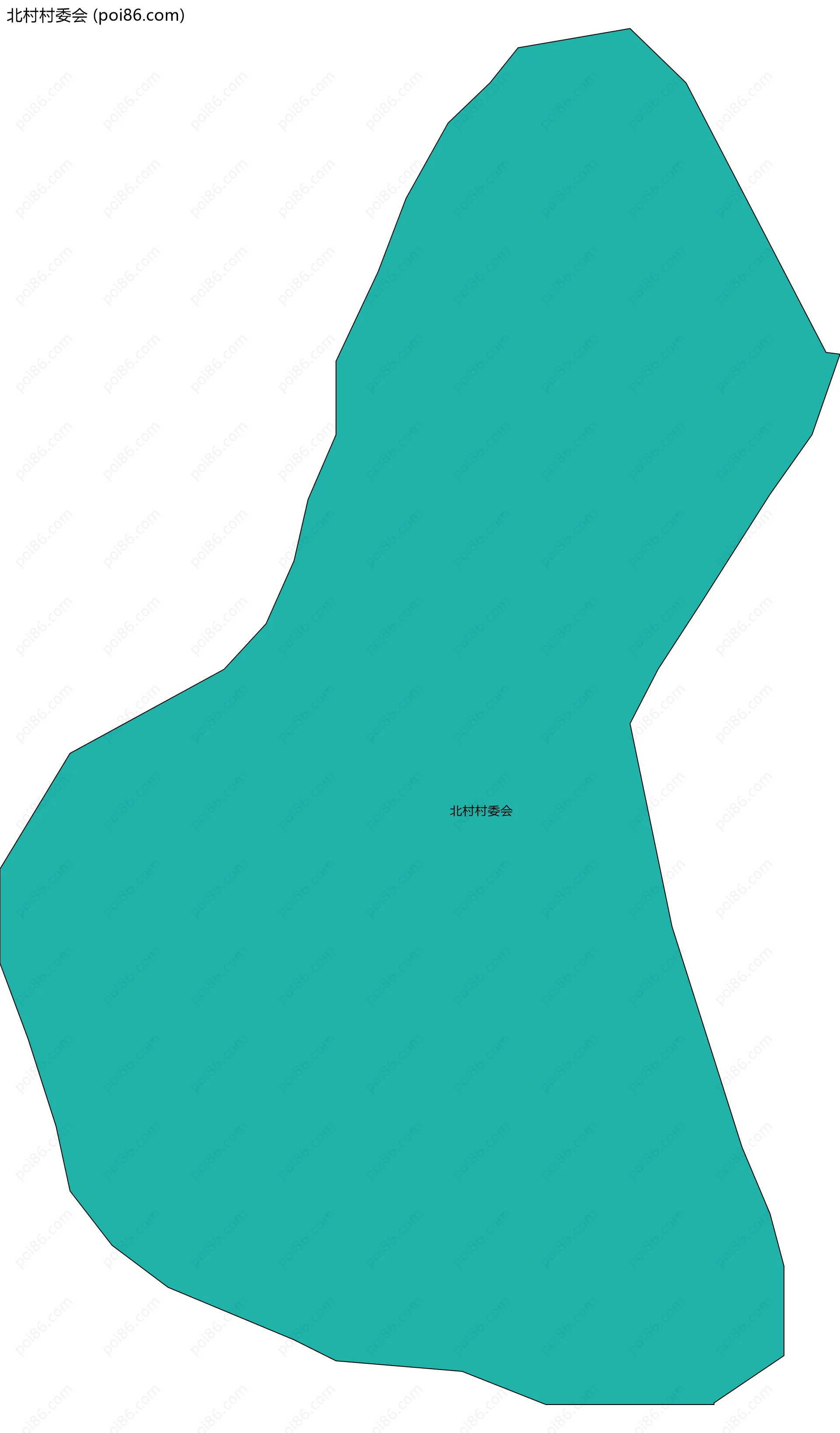 北村村委会边界地图