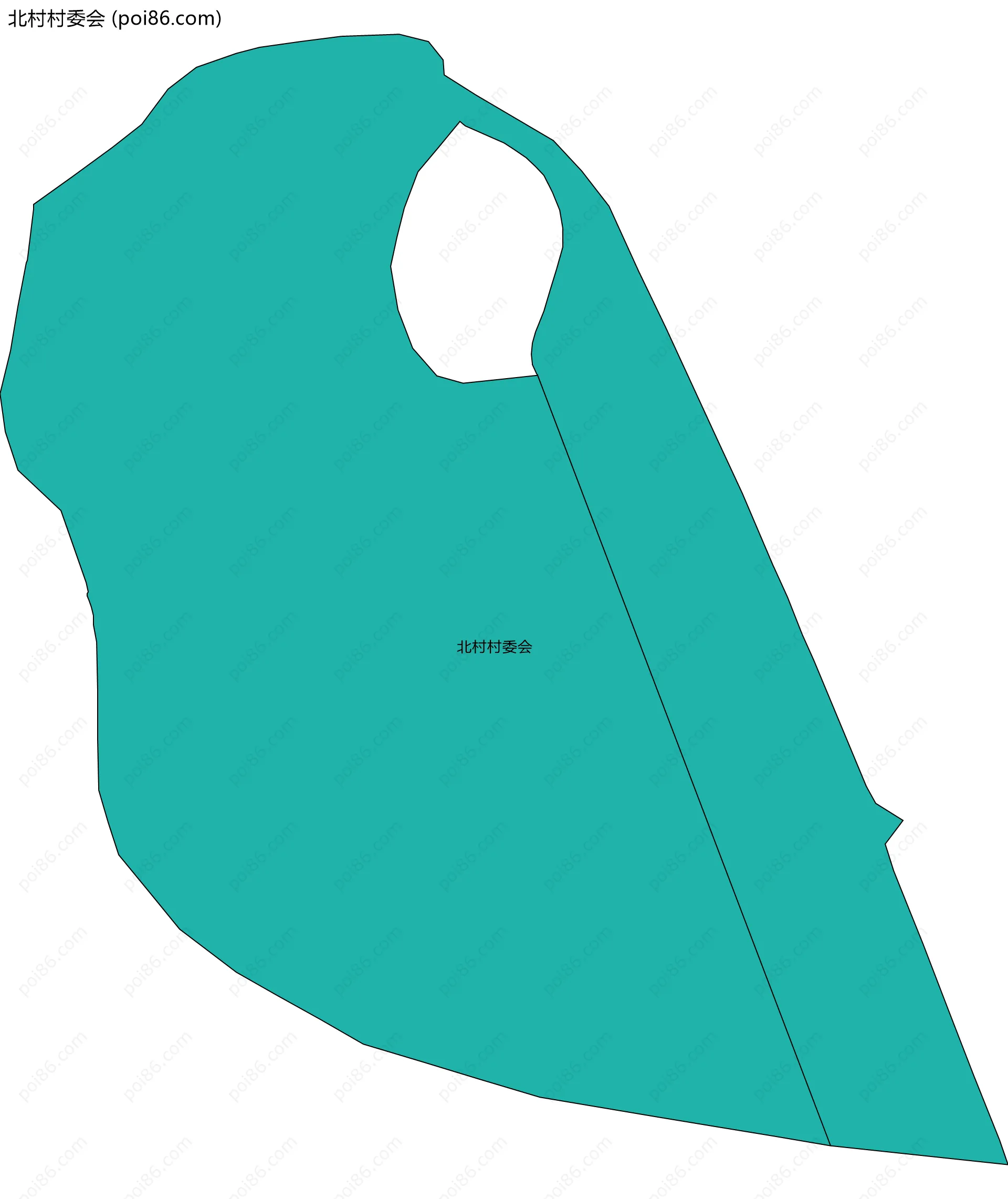 北村村委会边界地图