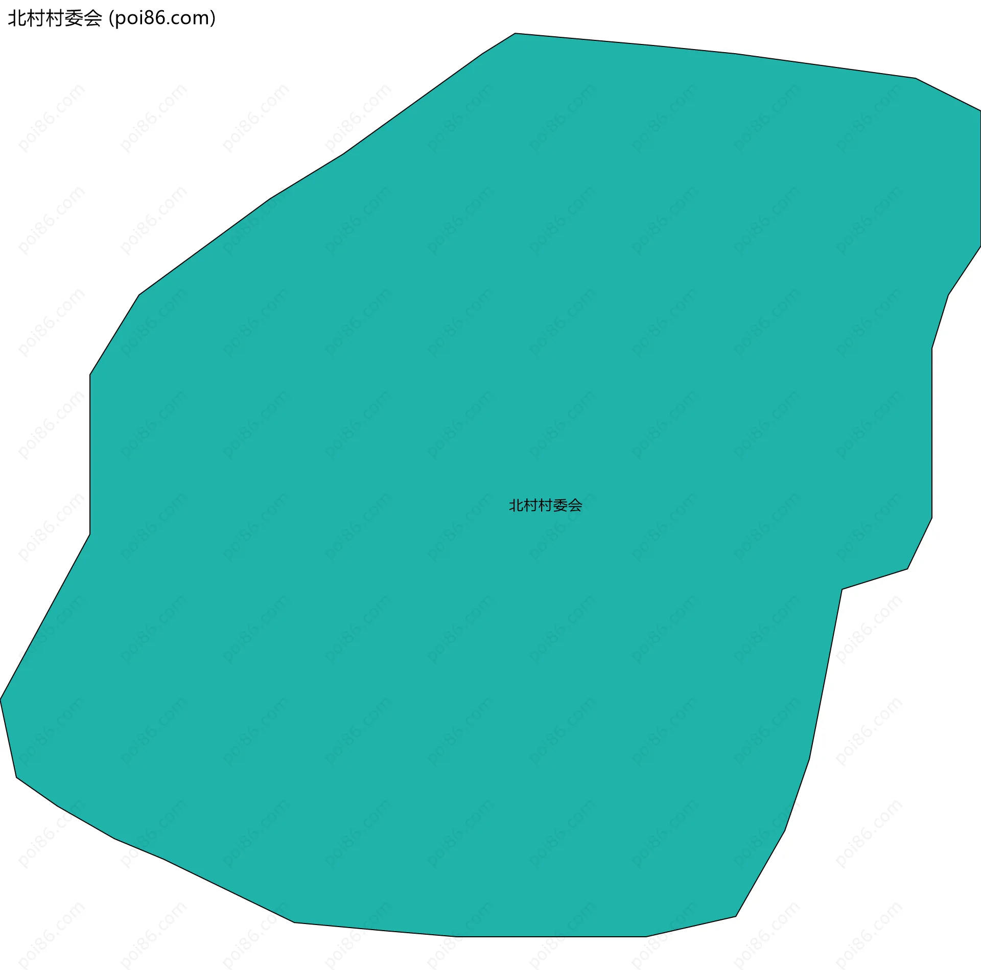 北村村委会边界地图