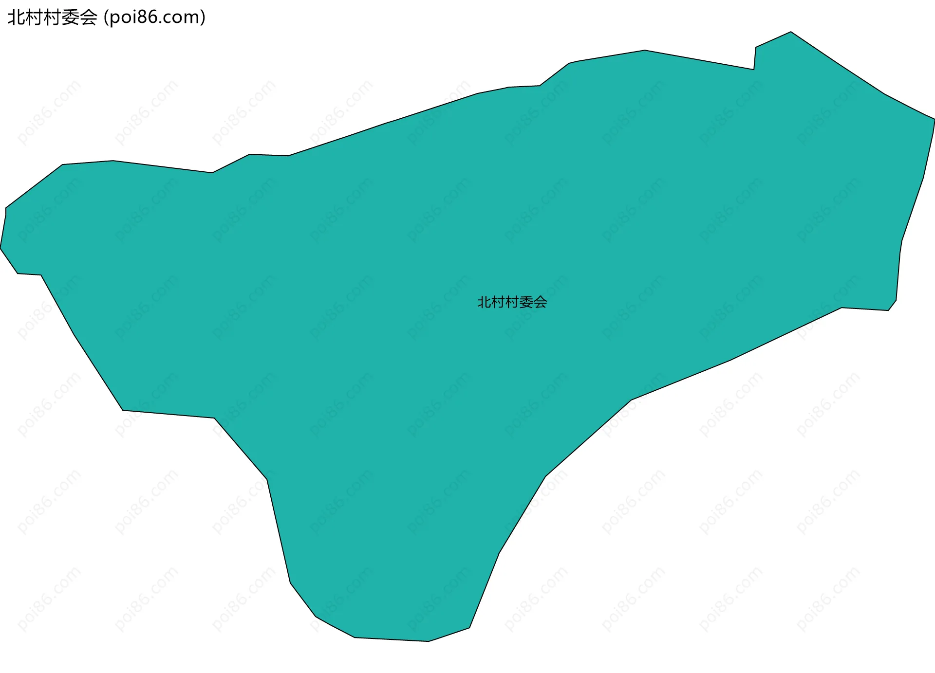 北村村委会边界地图