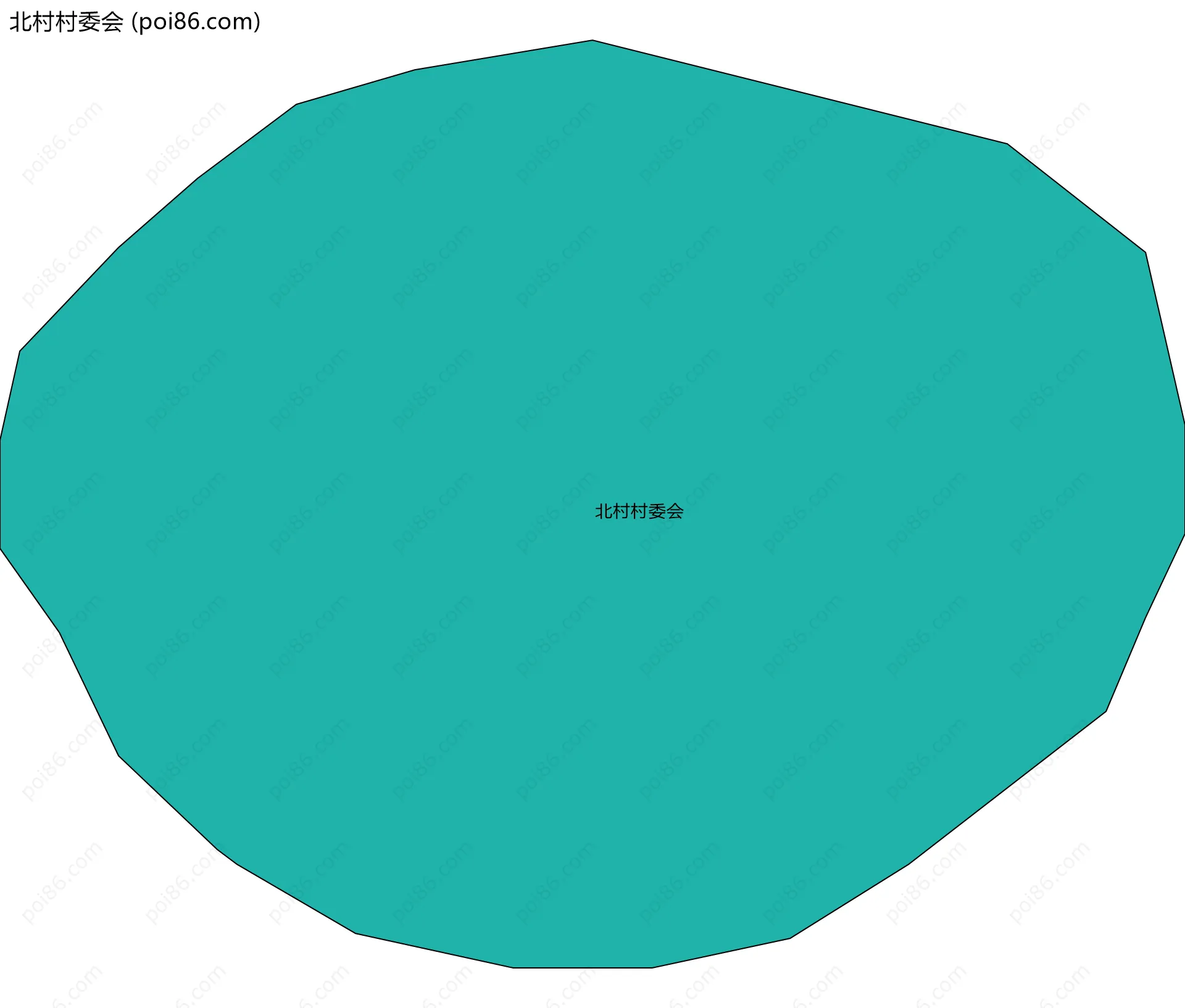北村村委会边界地图