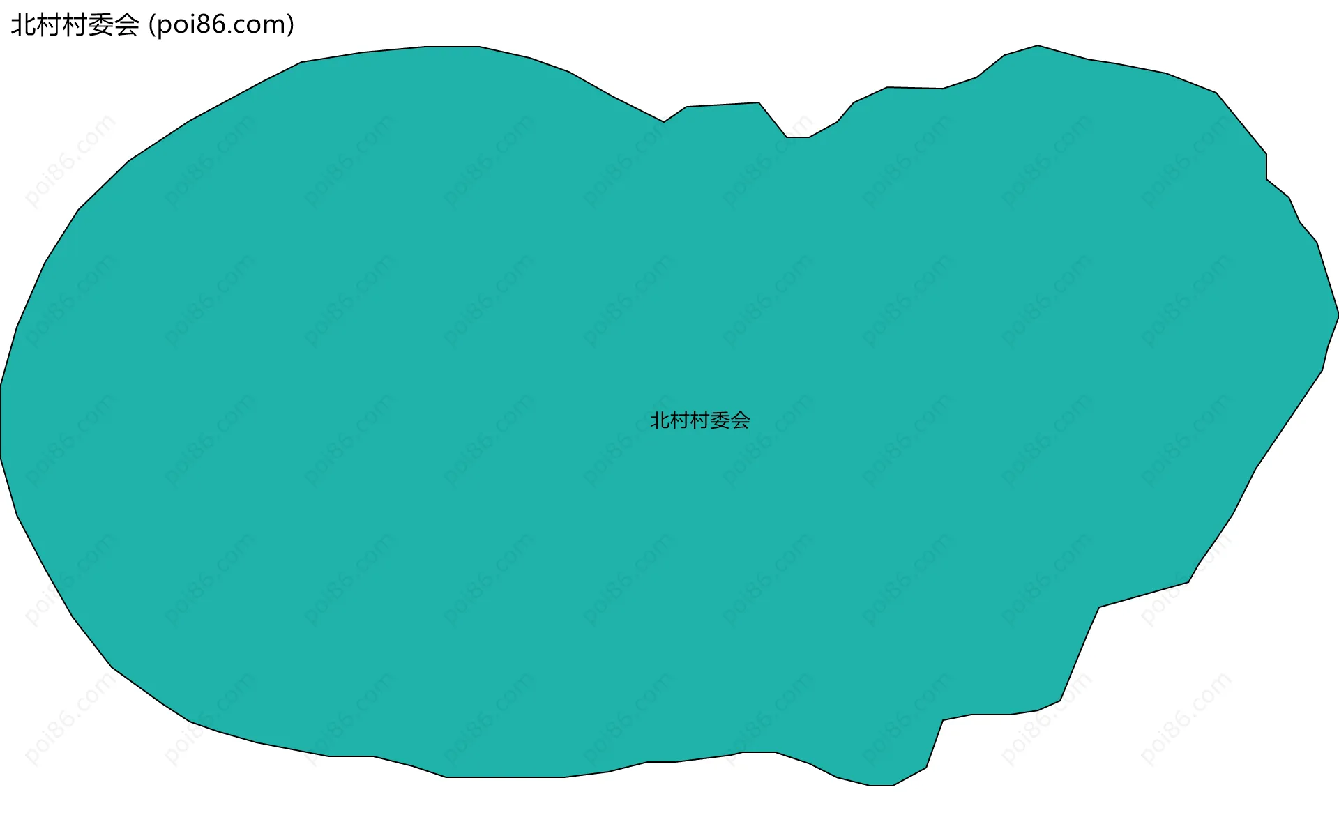 北村村委会边界地图