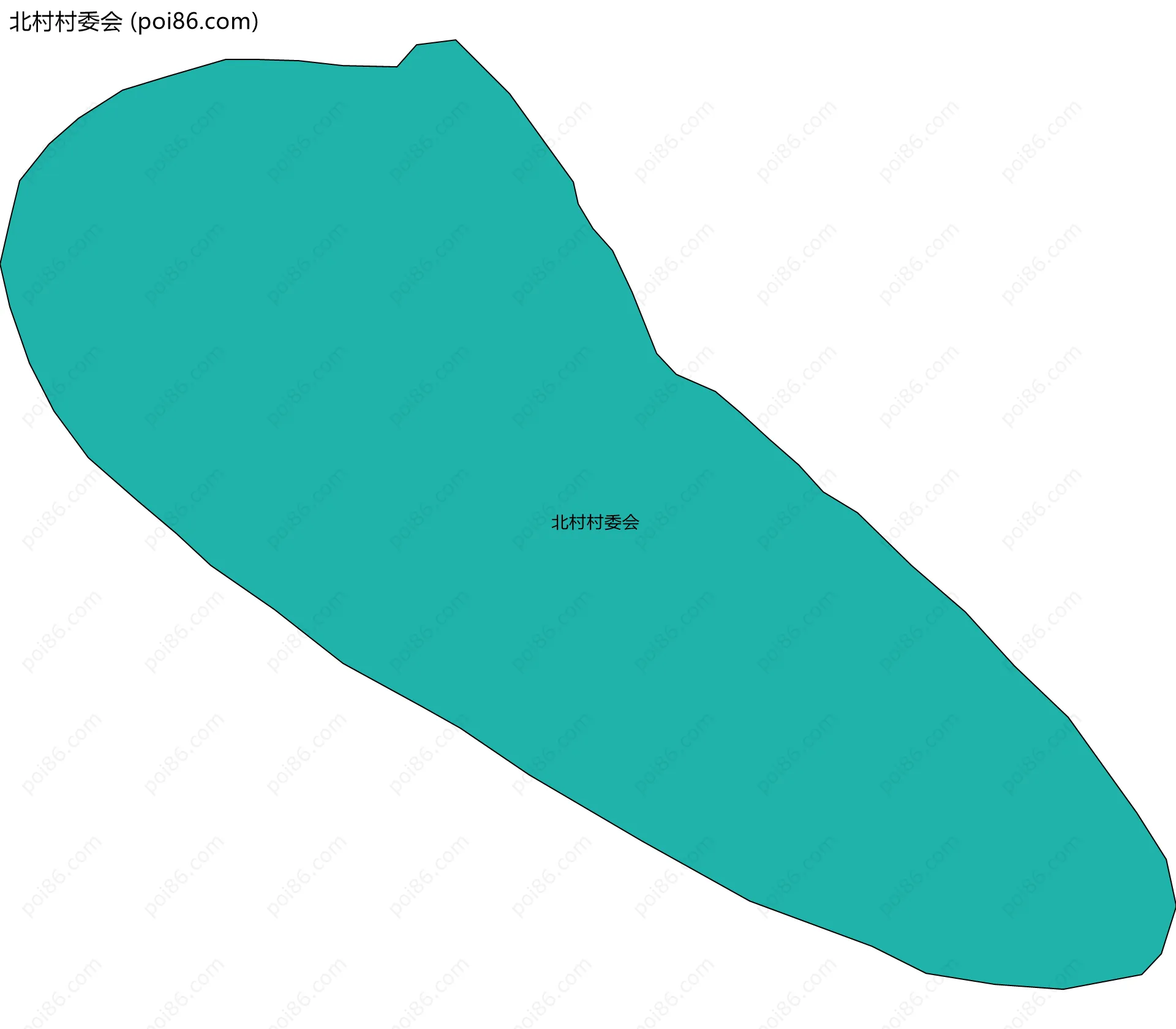 北村村委会边界地图