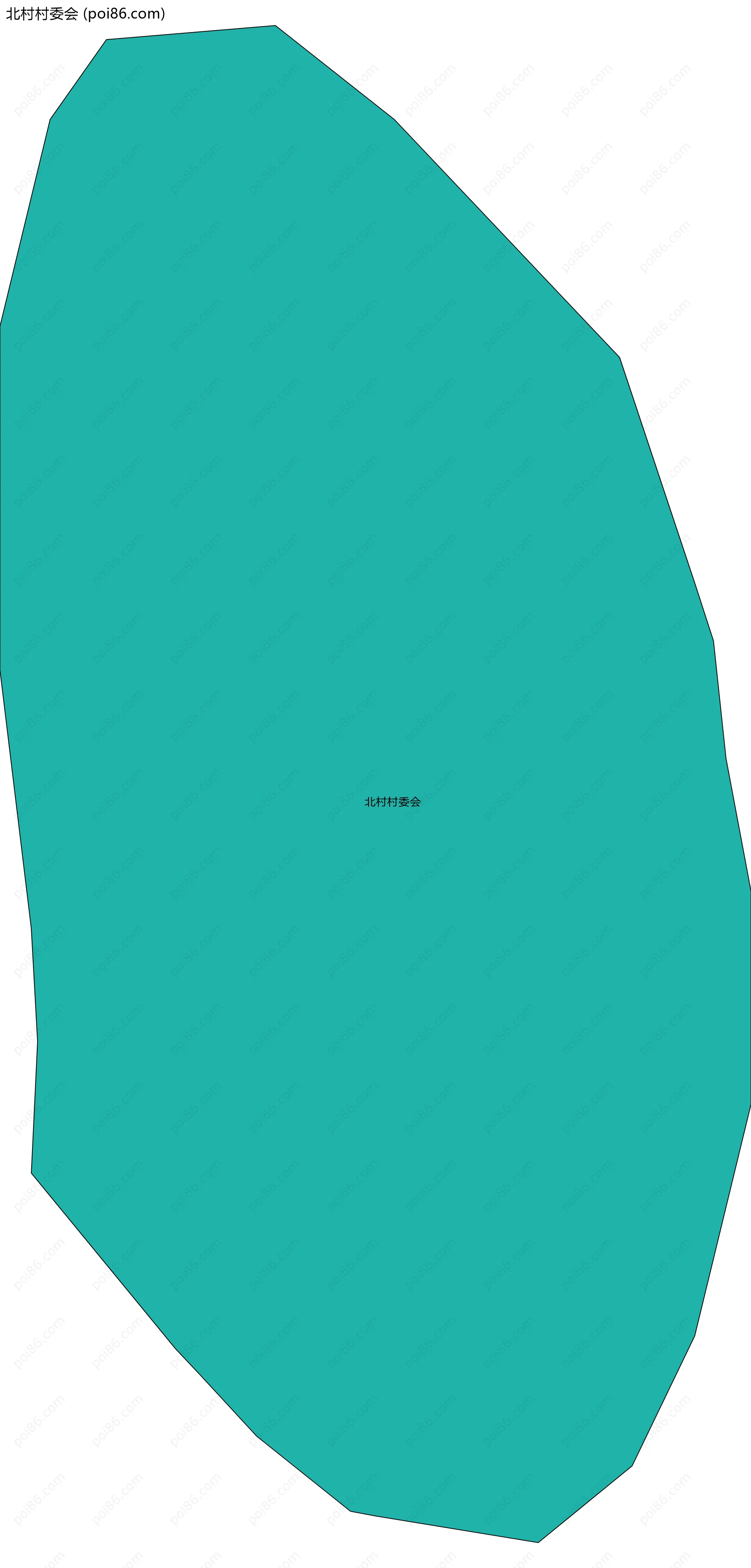 北村村委会边界地图