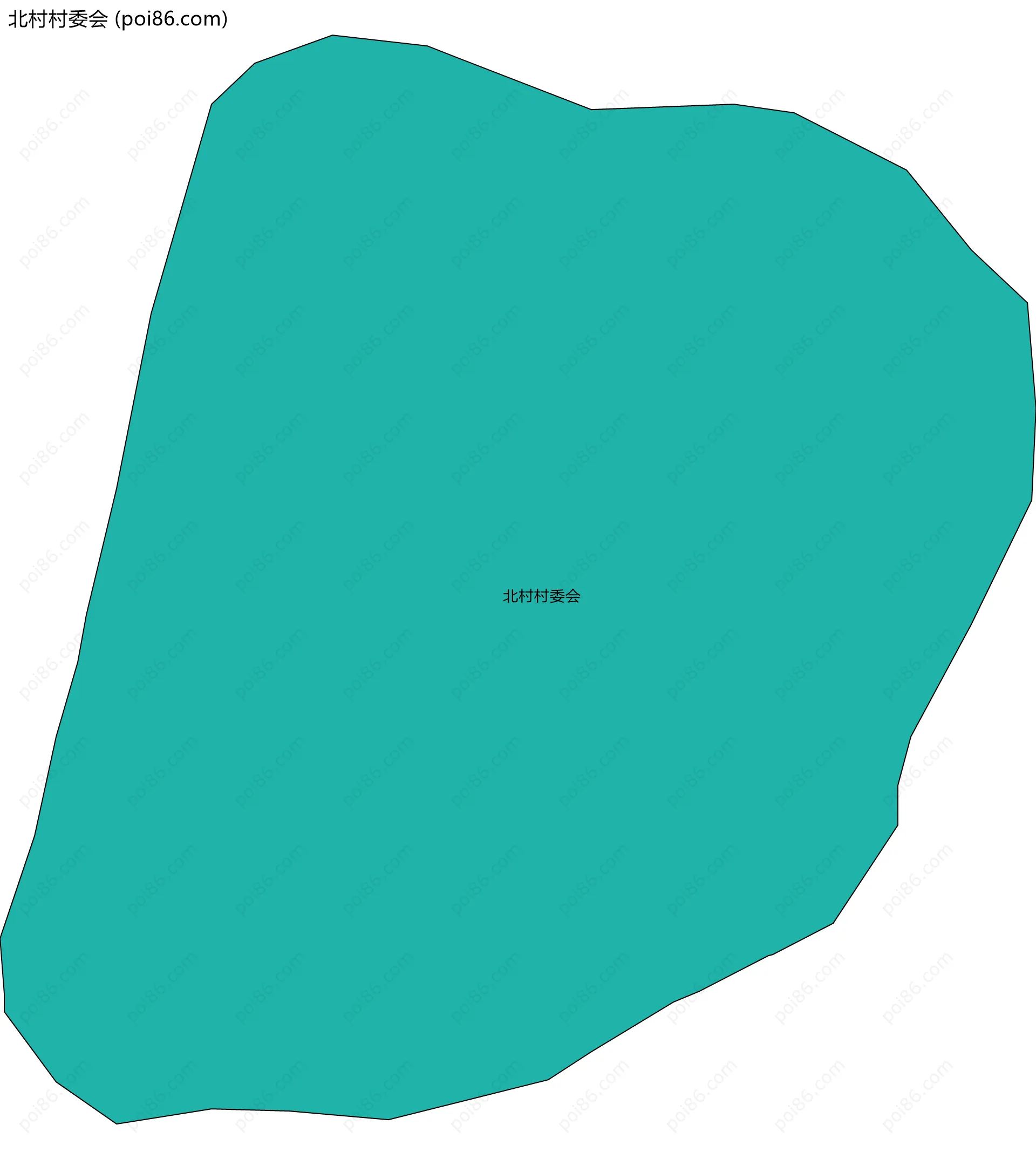 北村村委会边界地图