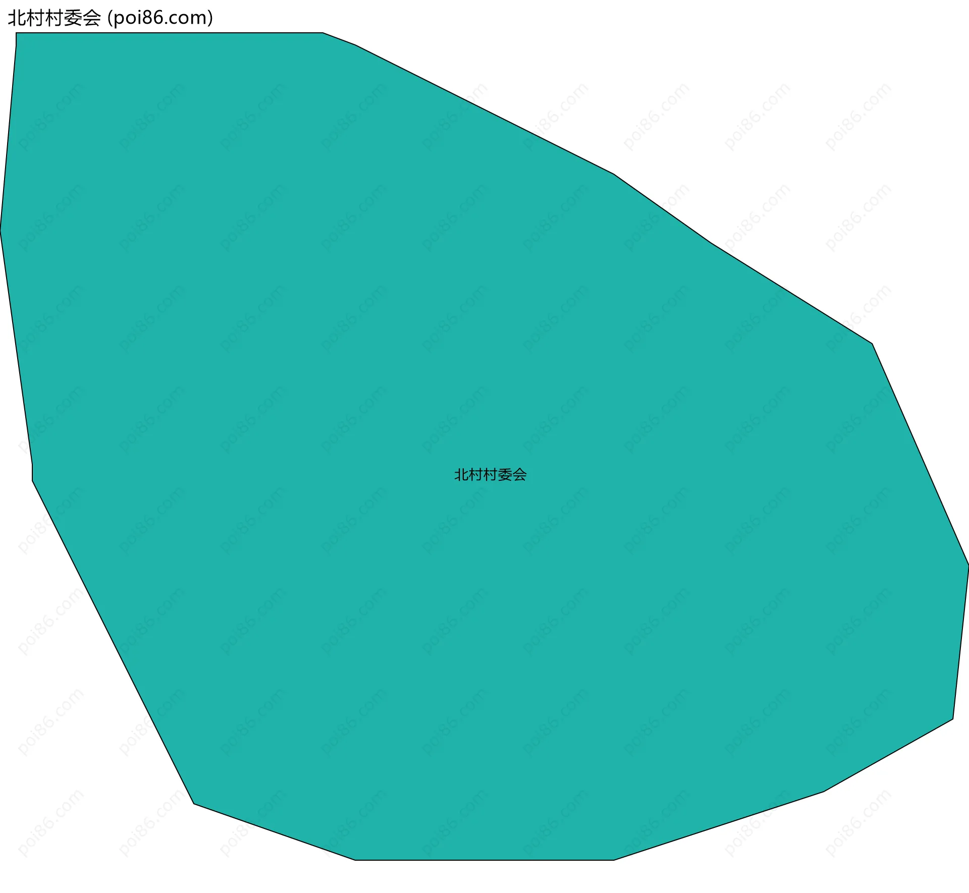 北村村委会边界地图