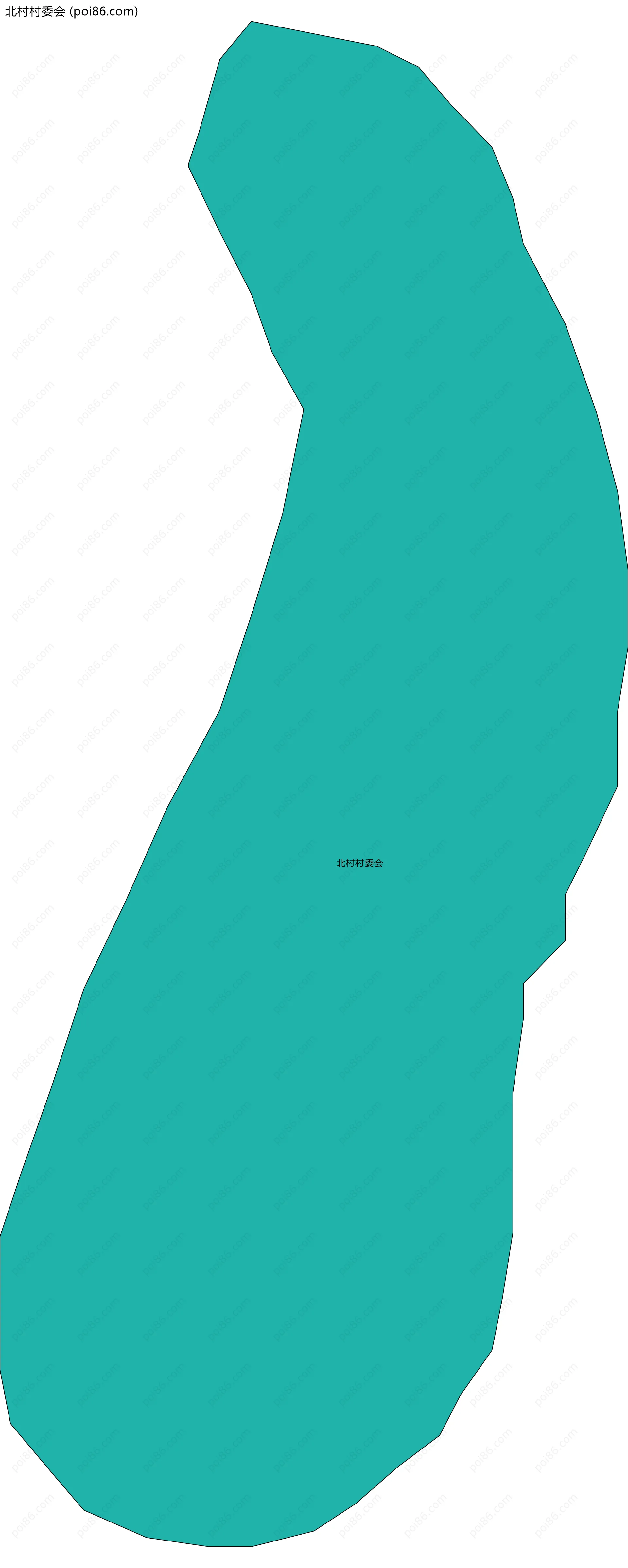 北村村委会边界地图