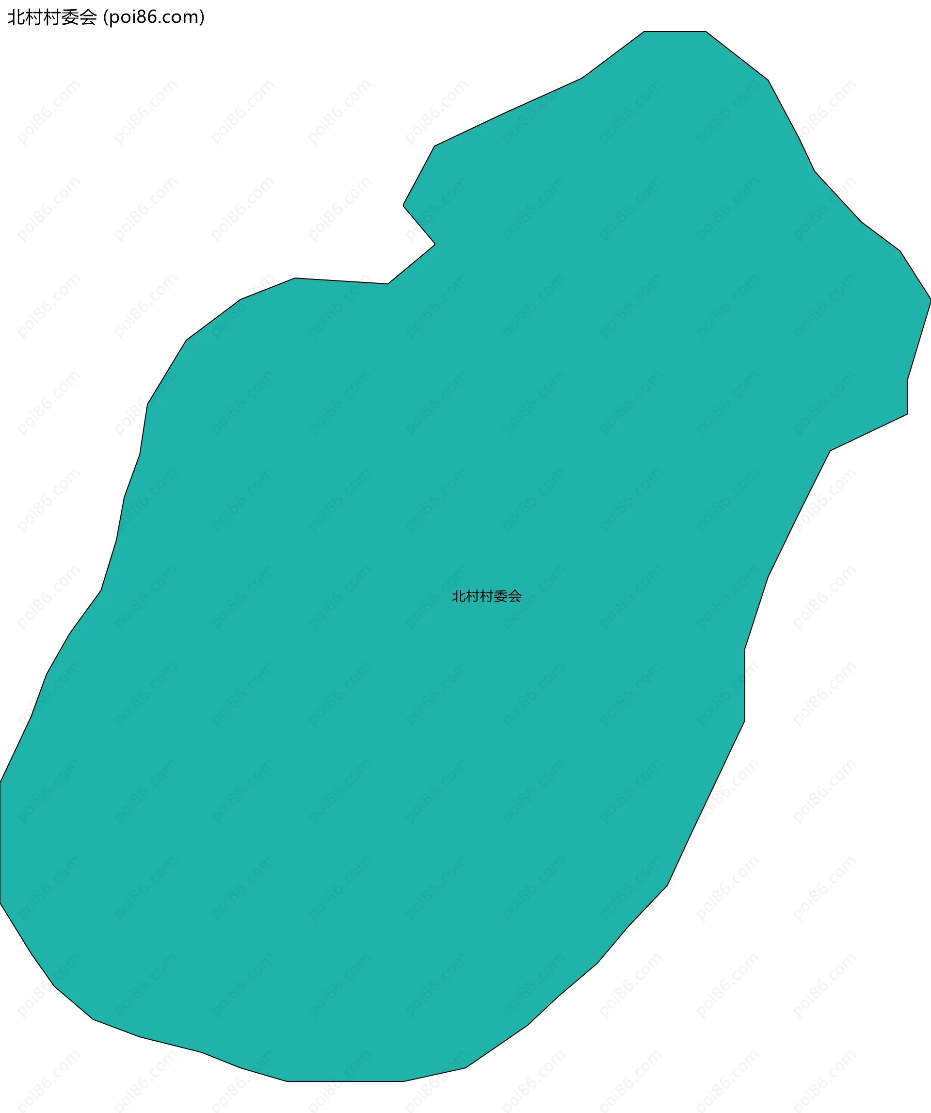 北村村委会边界地图