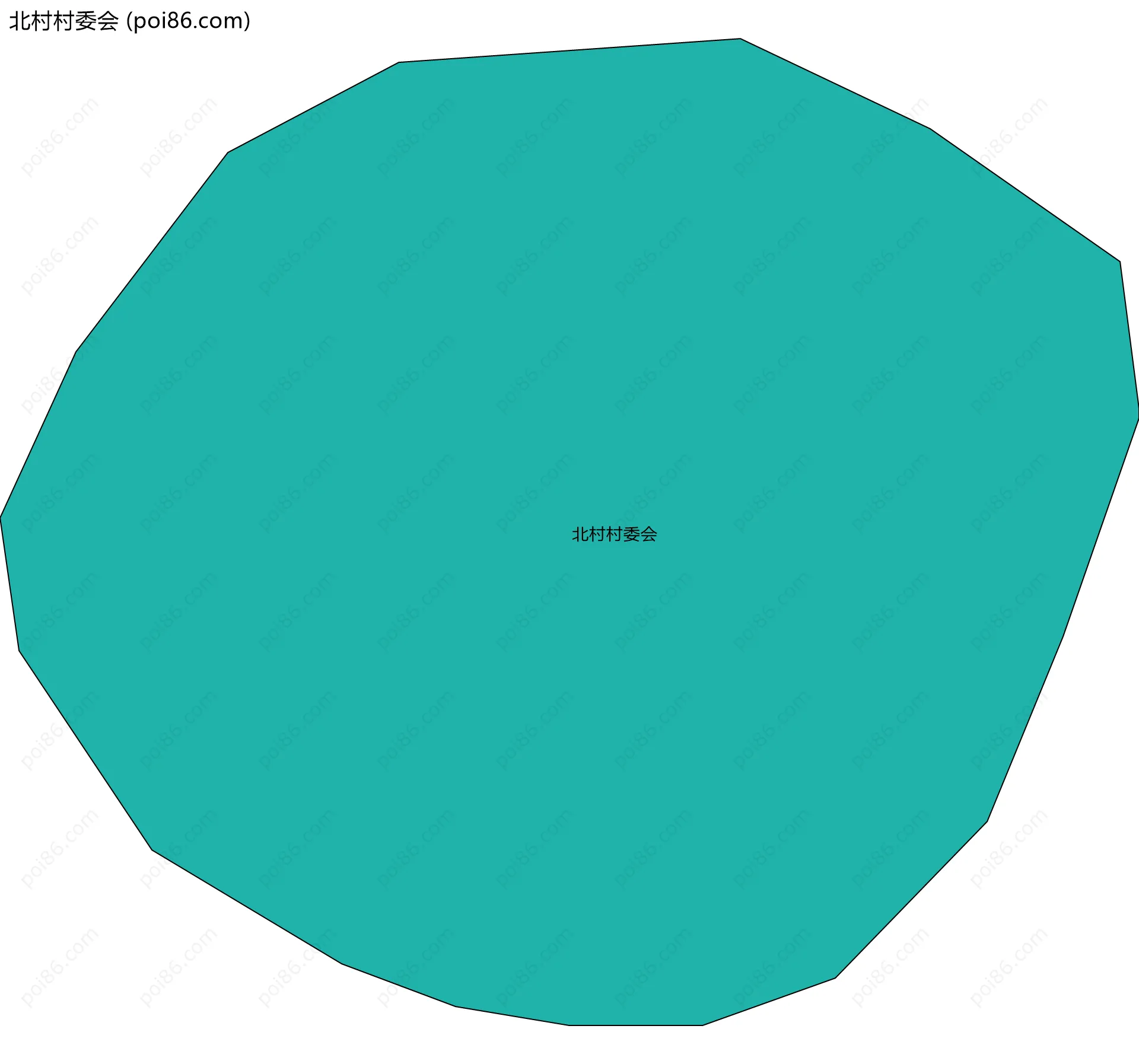 北村村委会边界地图