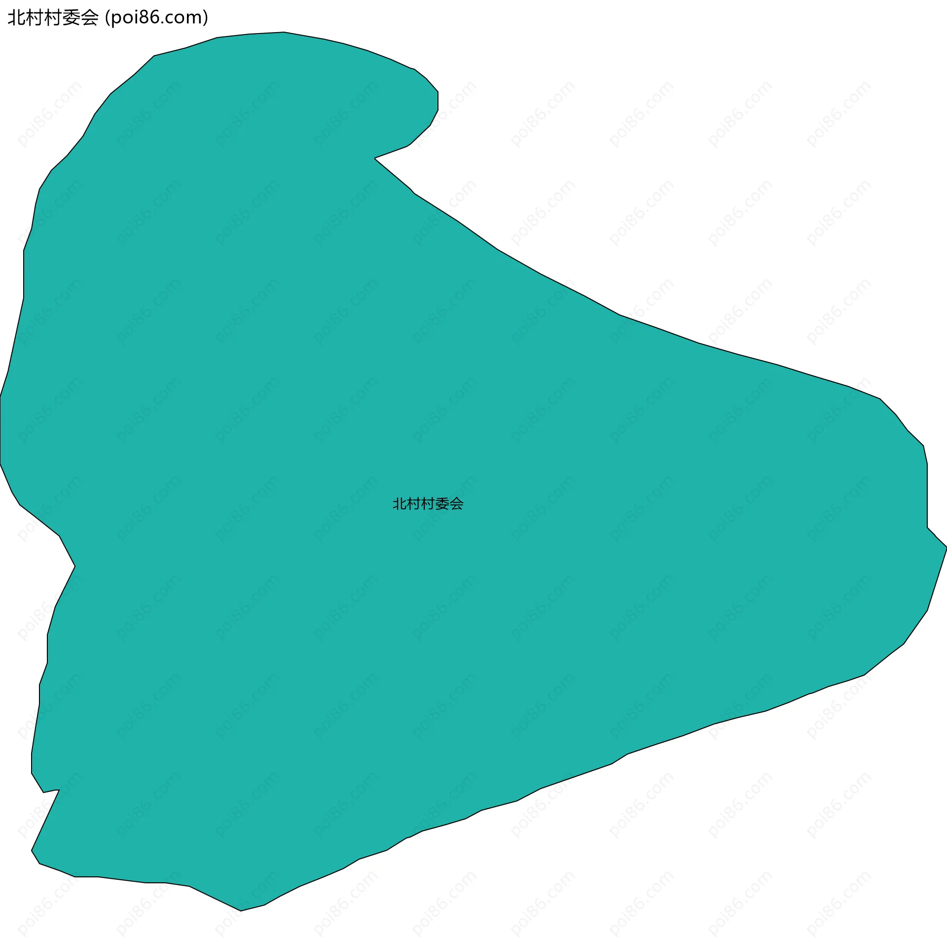 北村村委会边界地图