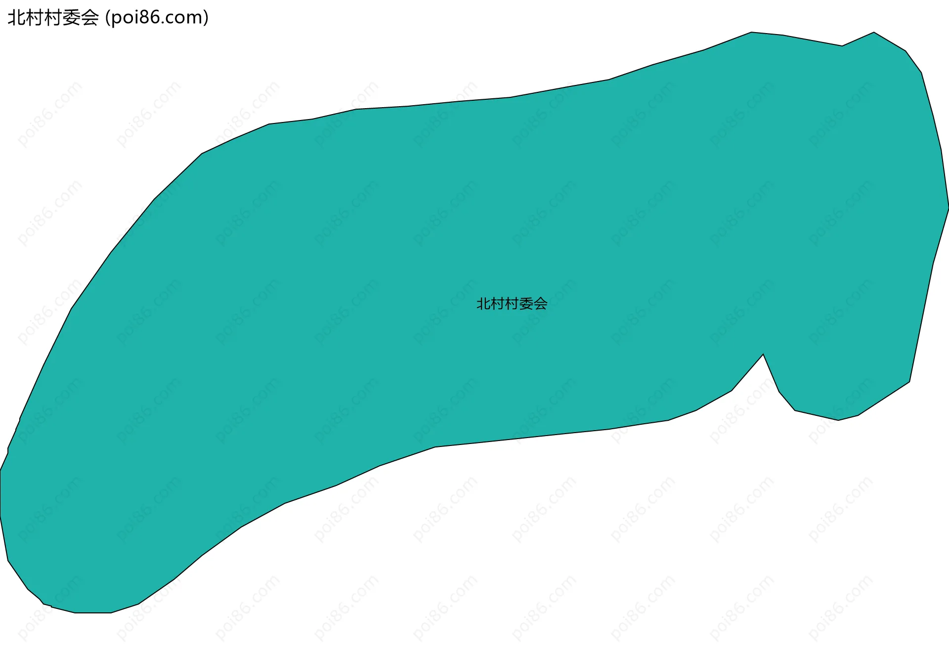 北村村委会边界地图