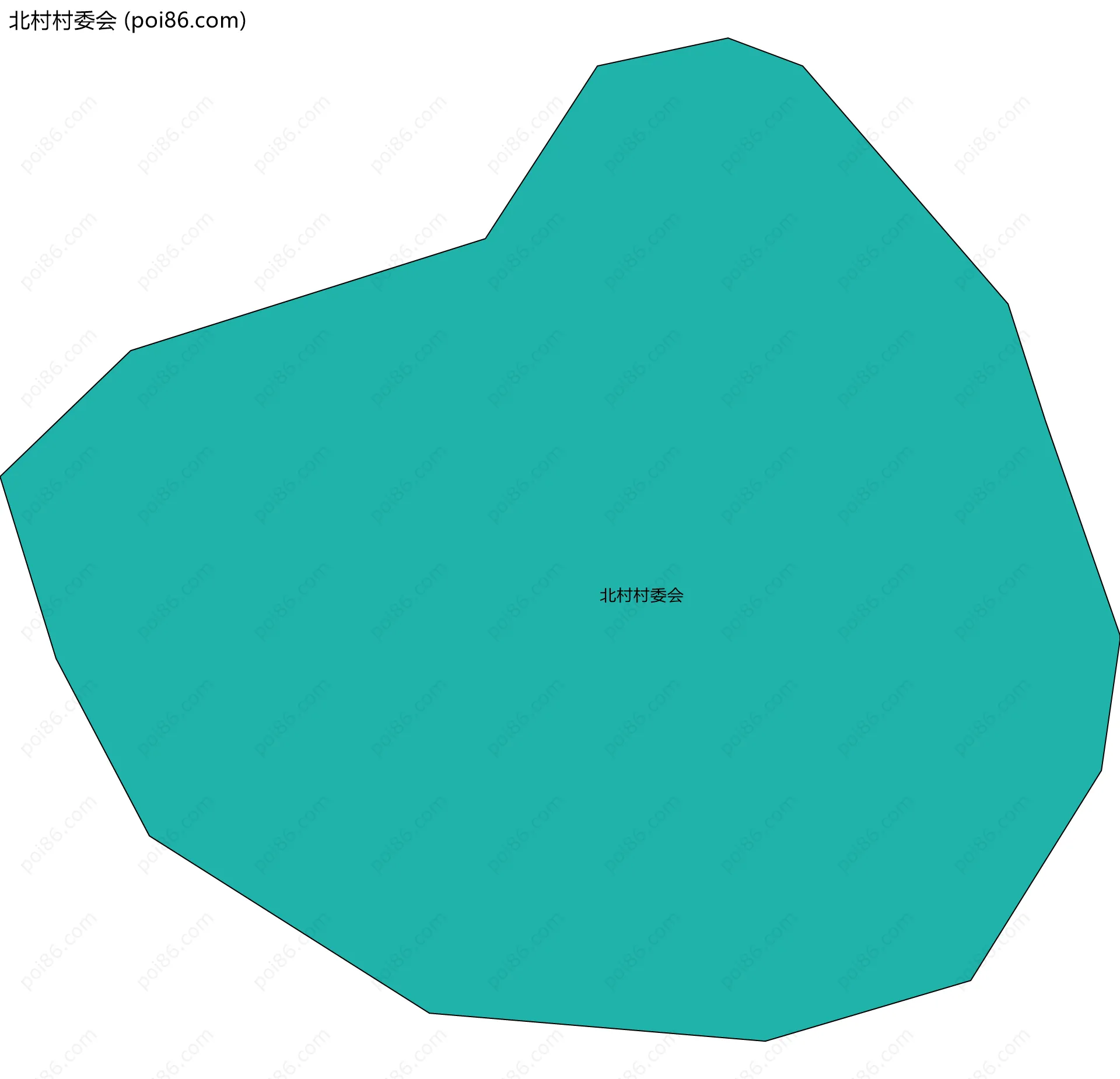北村村委会边界地图