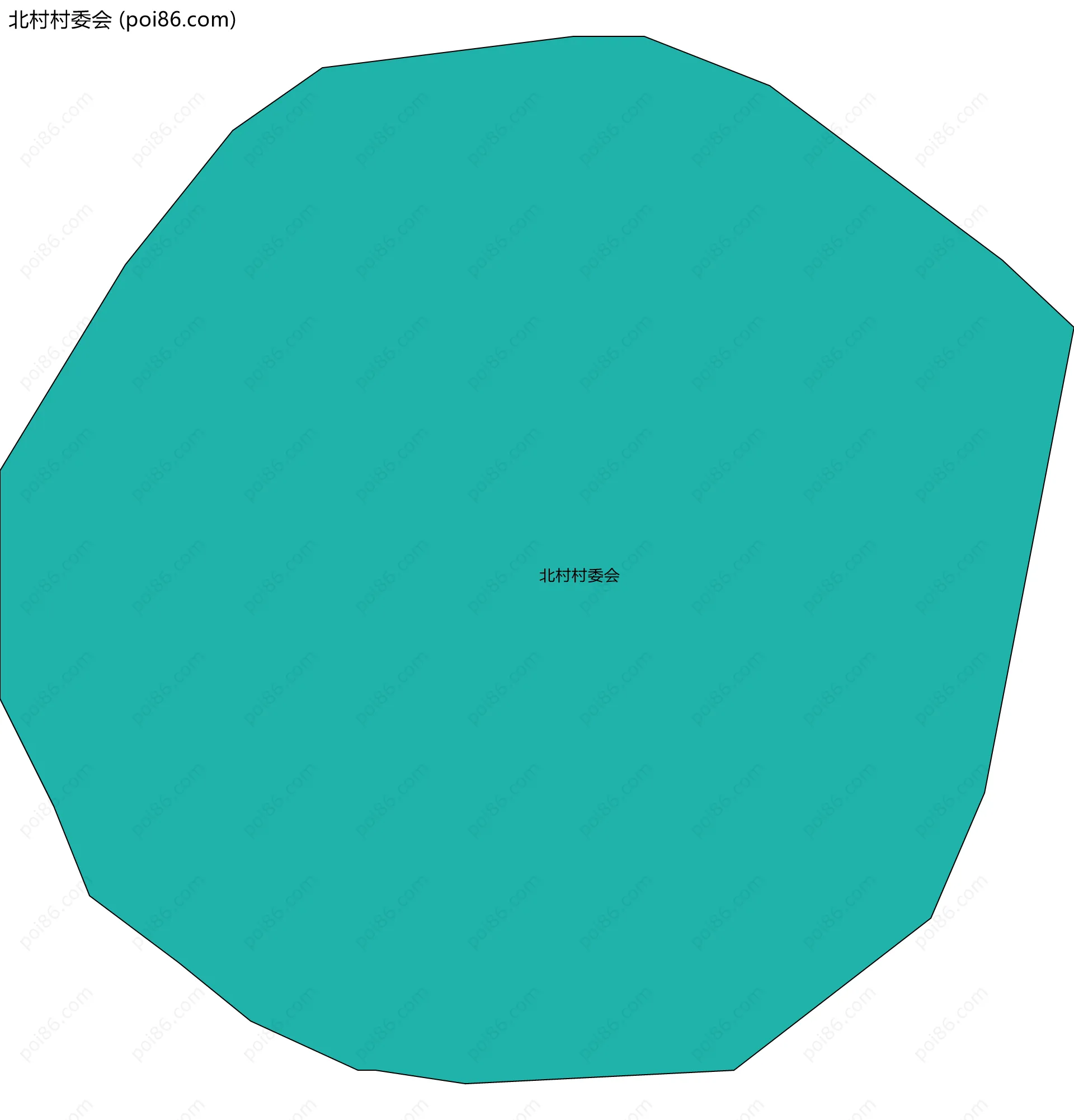 北村村委会边界地图