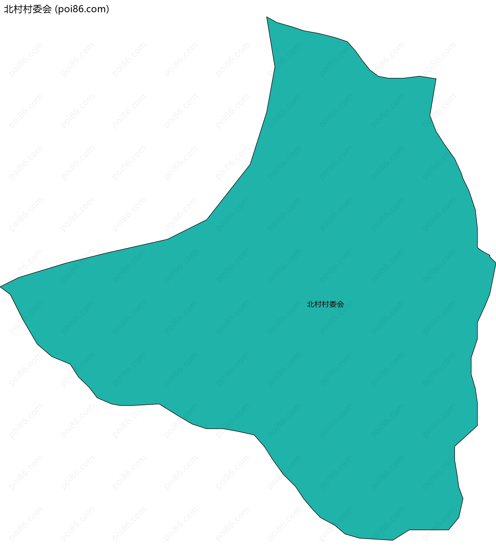 北村村委会边界地图