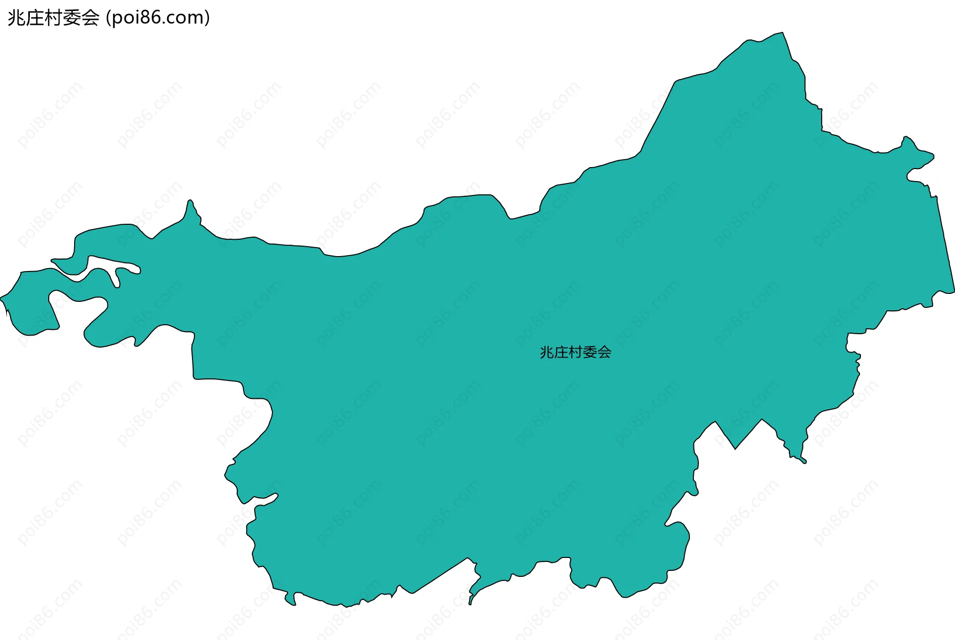 兆庄村委会边界地图