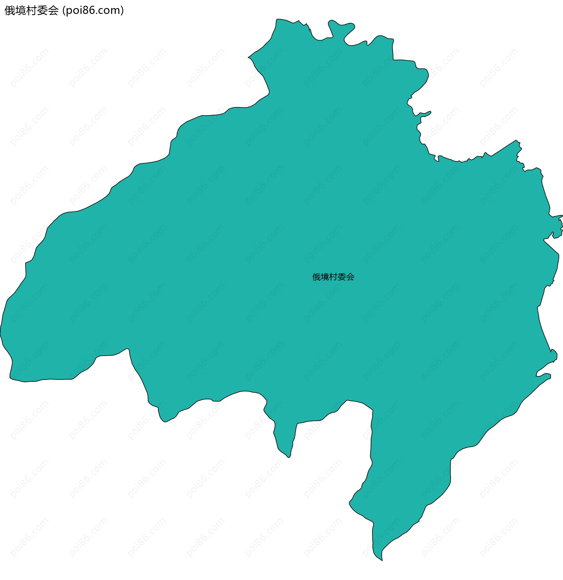 俄境村委会边界地图