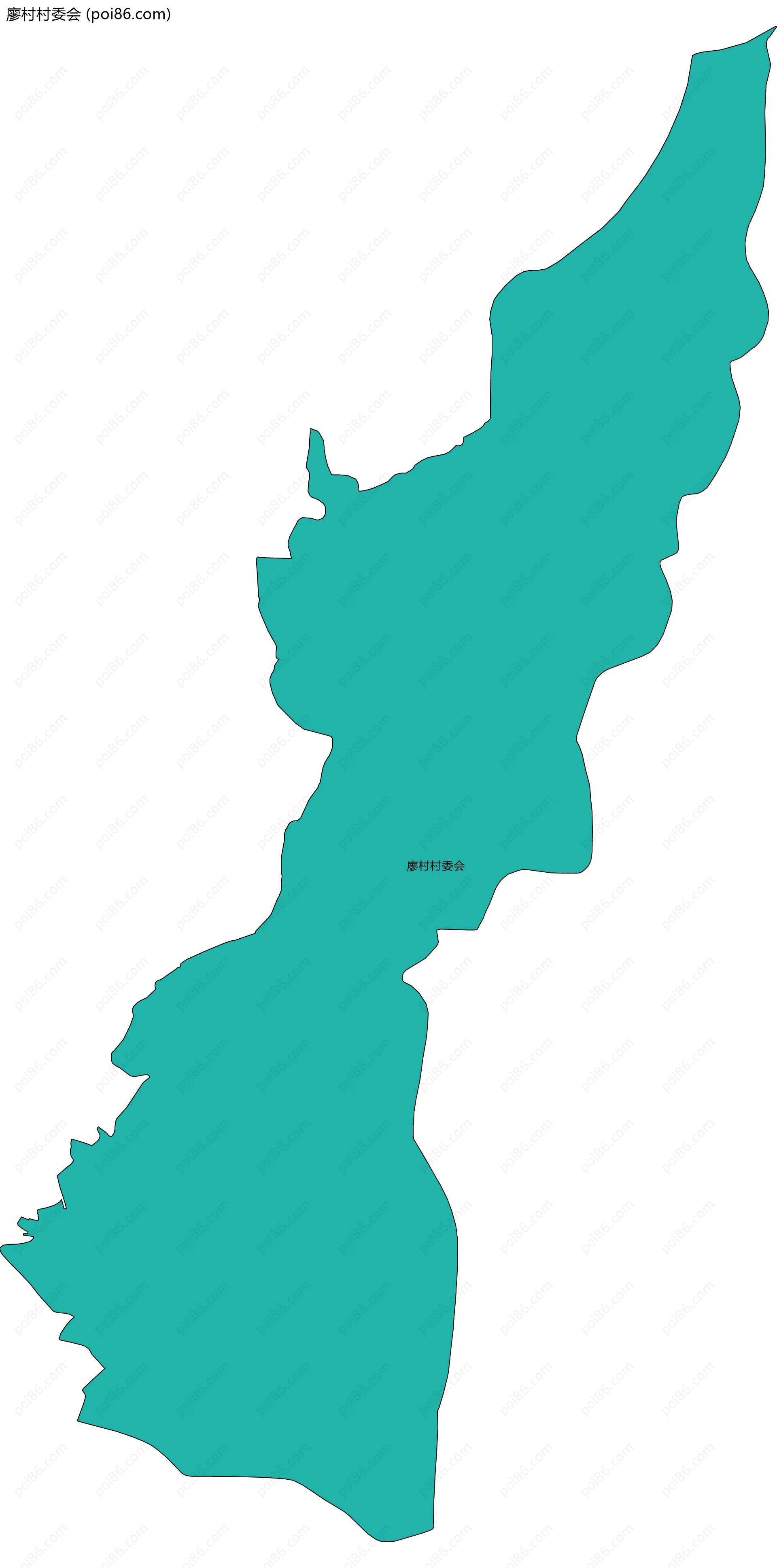 廖村村委会边界地图