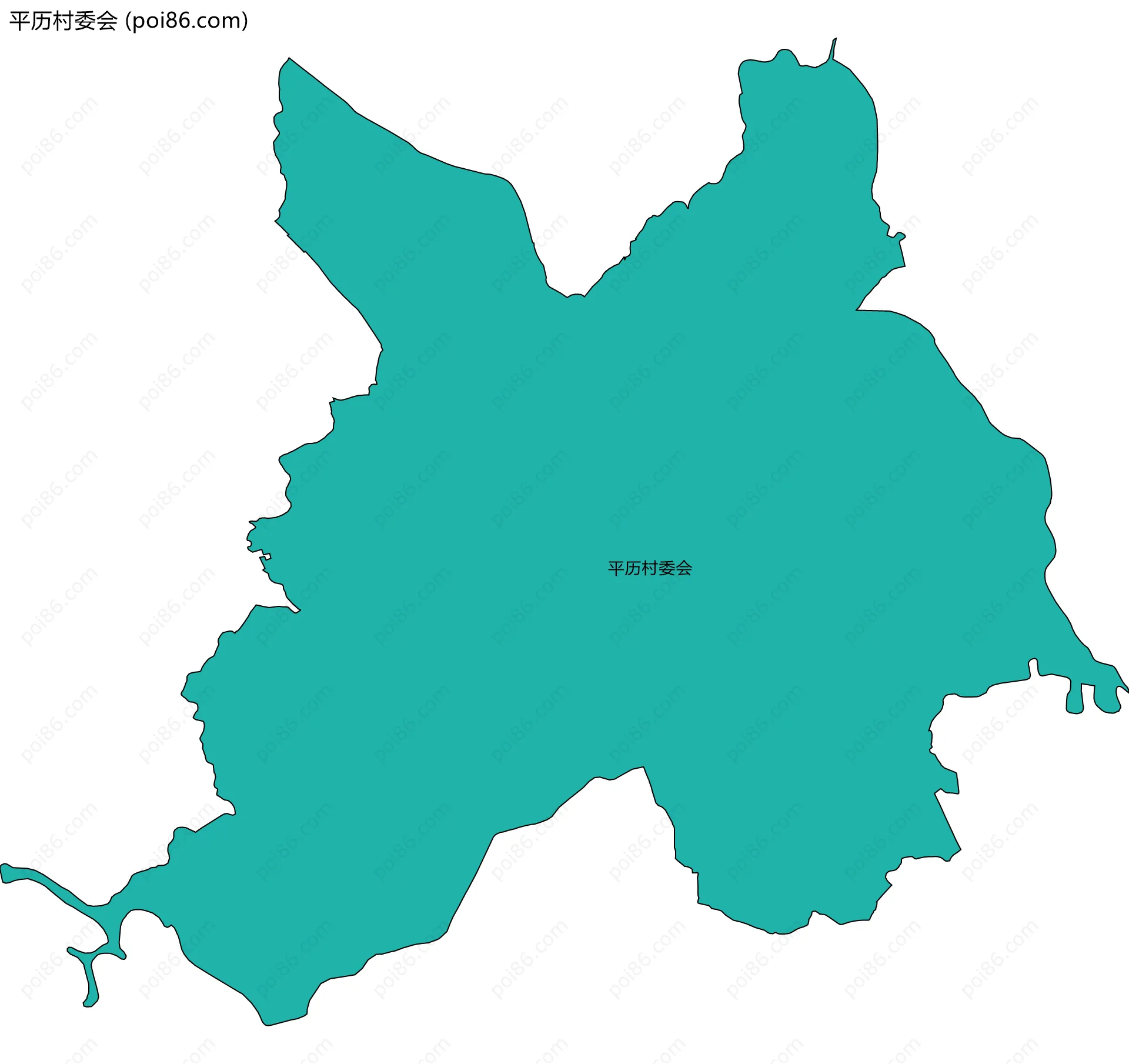 平历村委会边界地图