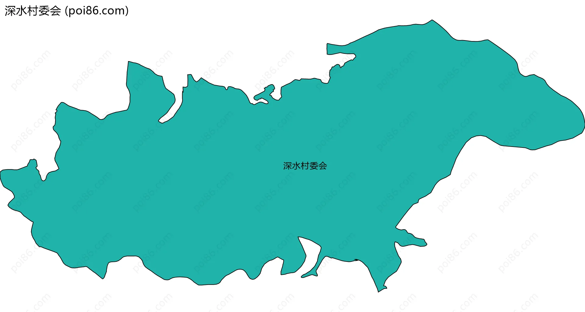 深水村委会边界地图