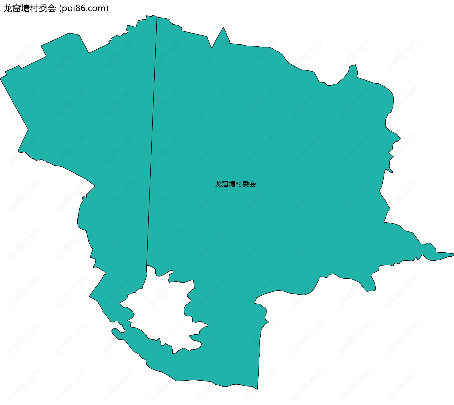 龙窟塘村委会边界地图