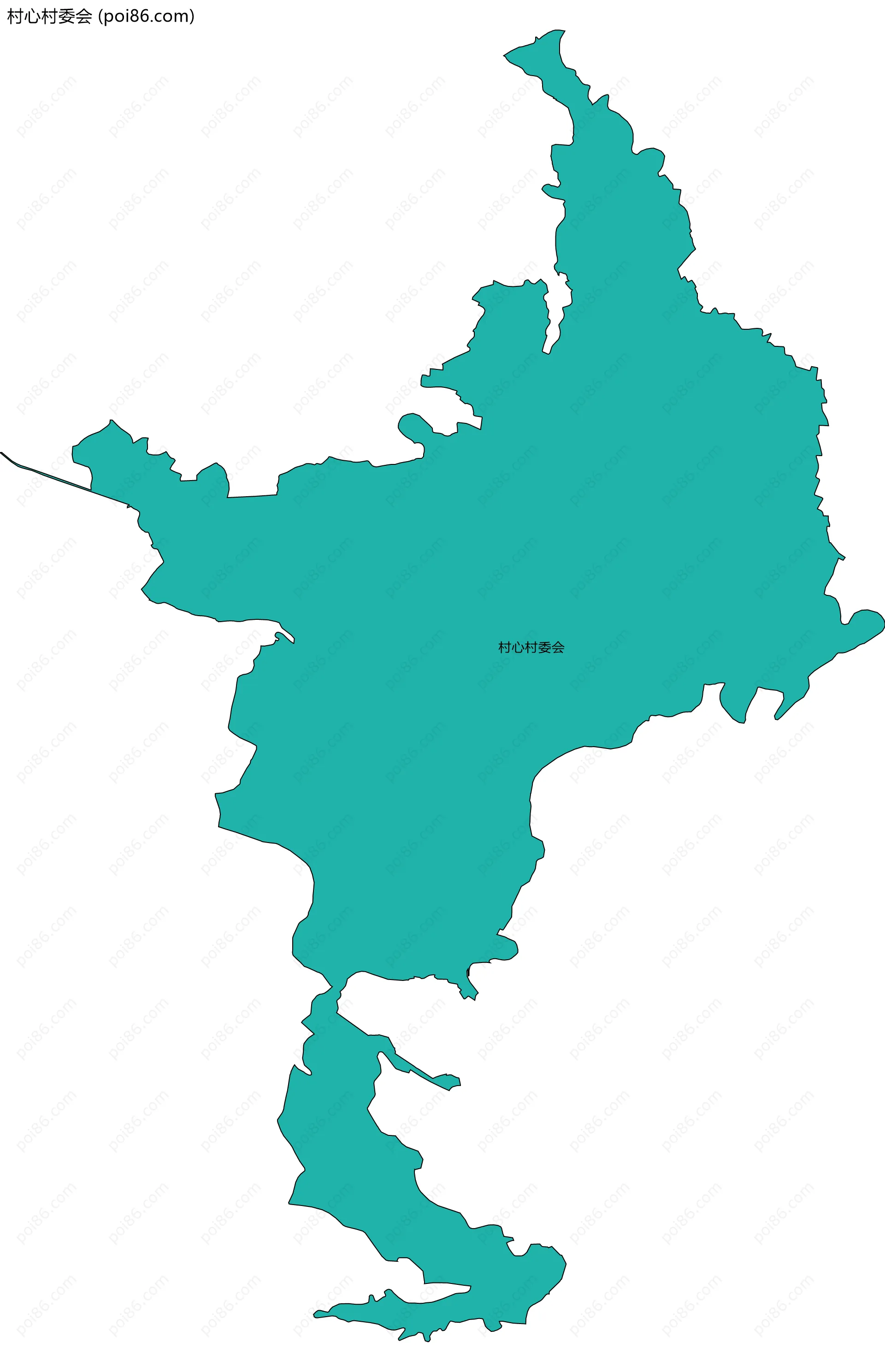 村心村委会边界地图