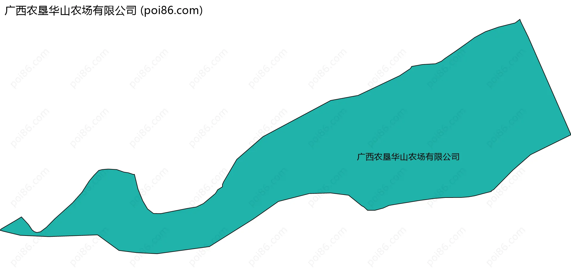 广西农垦华山农场有限公司边界地图