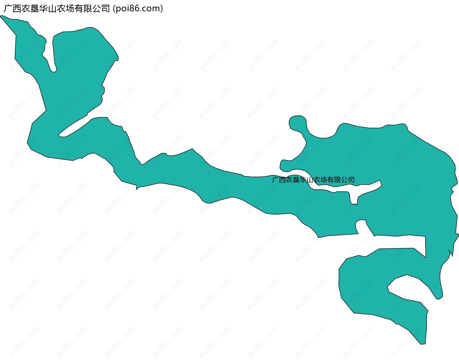 广西农垦华山农场有限公司边界地图