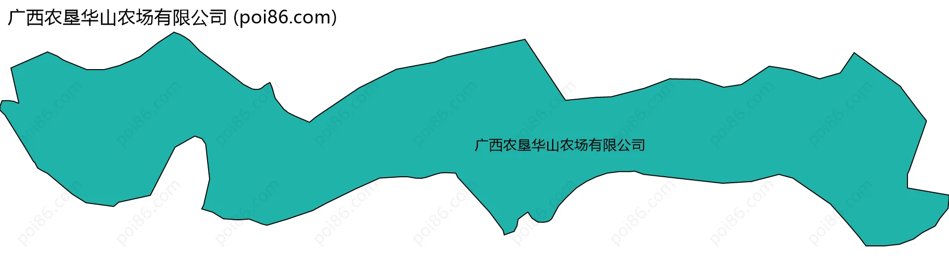 广西农垦华山农场有限公司边界地图