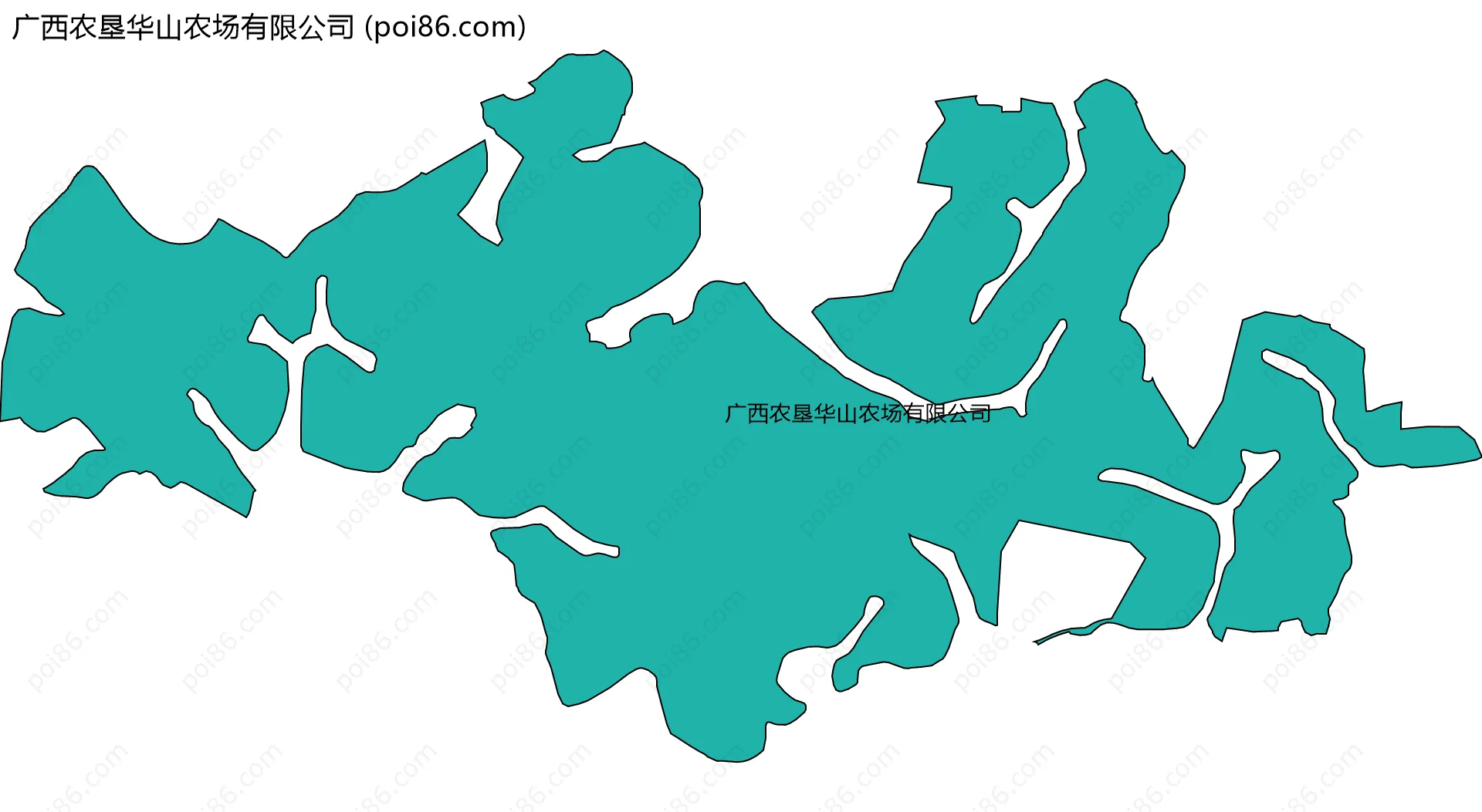 广西农垦华山农场有限公司边界地图