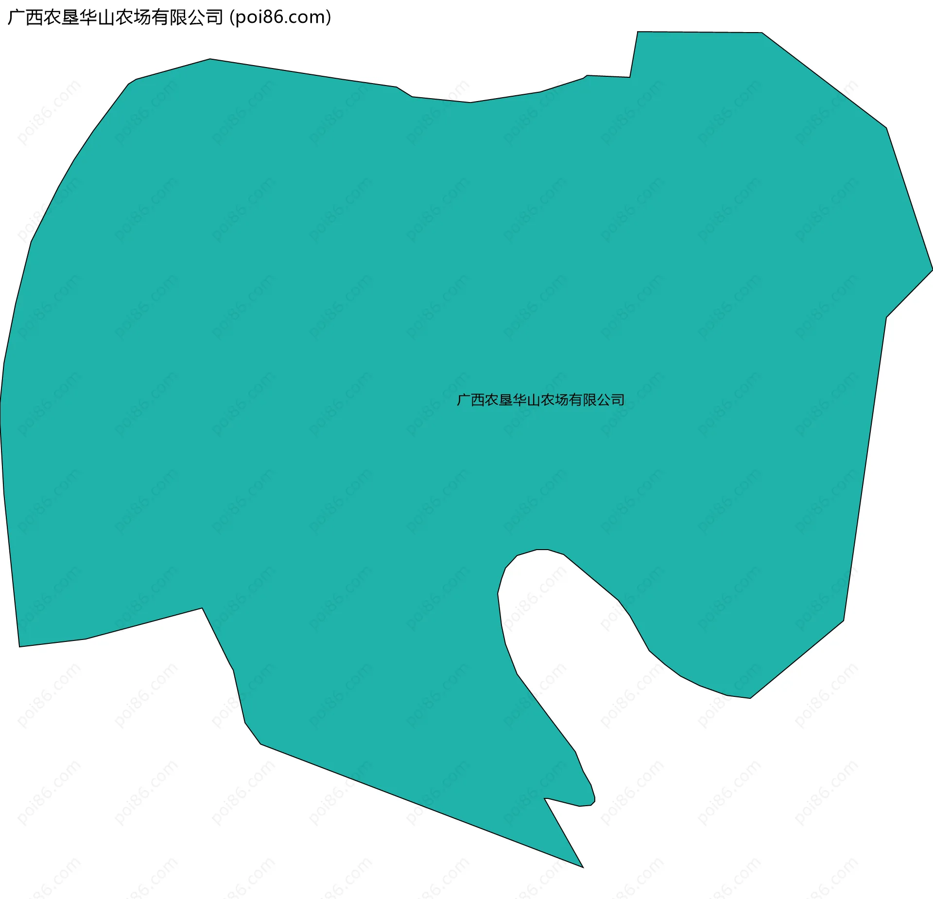 广西农垦华山农场有限公司边界地图