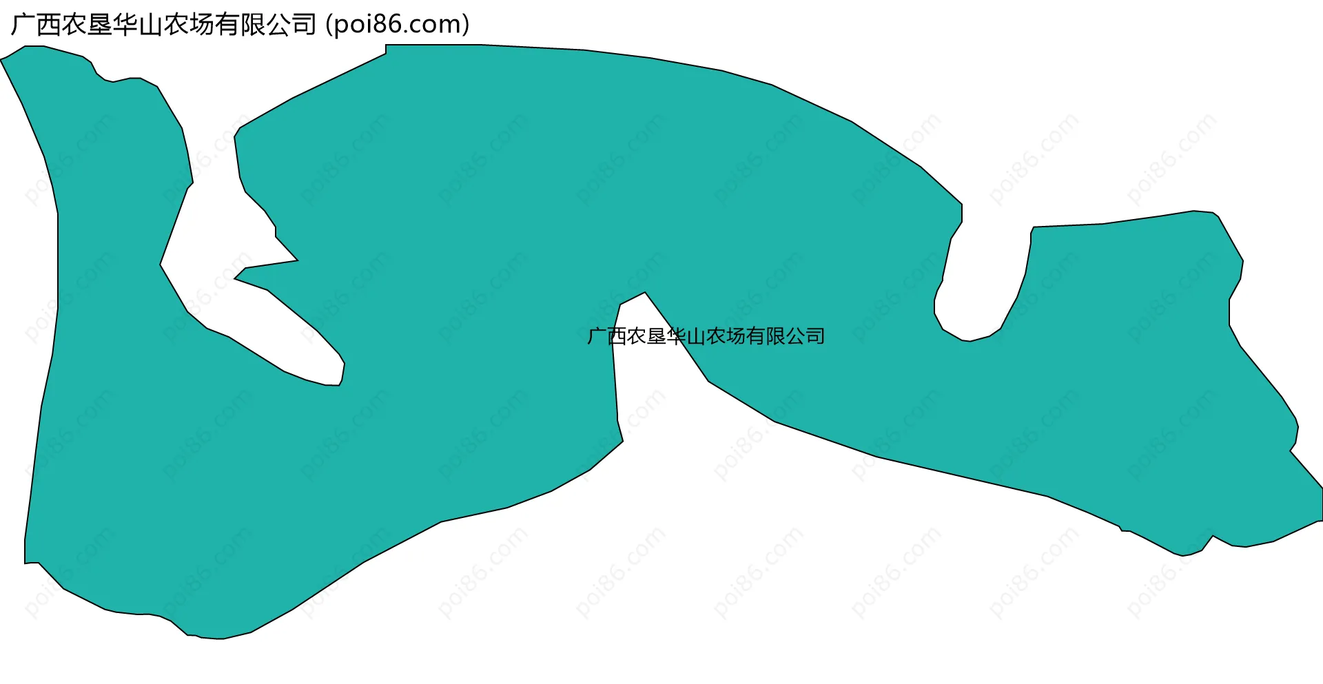 广西农垦华山农场有限公司边界地图