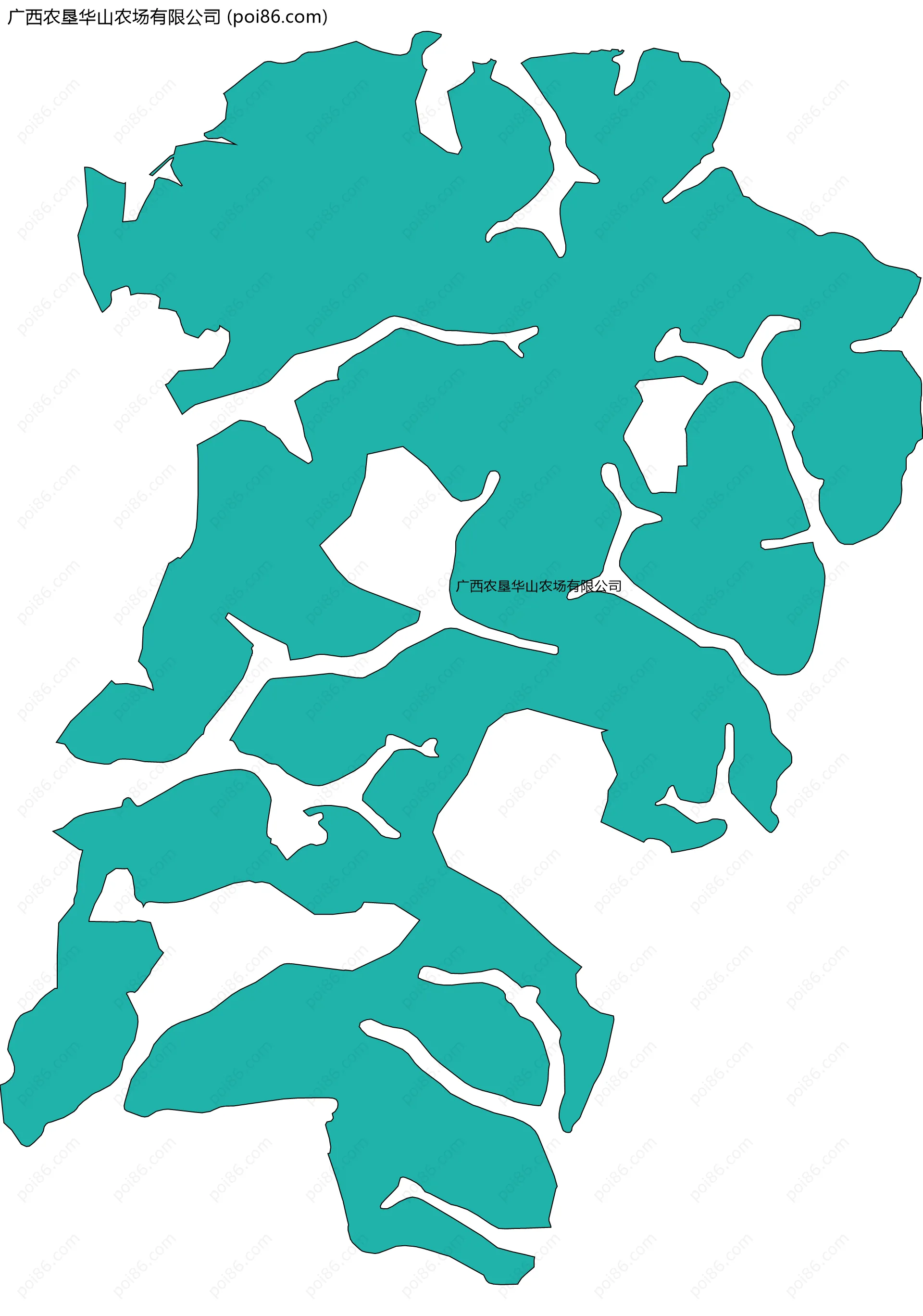 广西农垦华山农场有限公司边界地图
