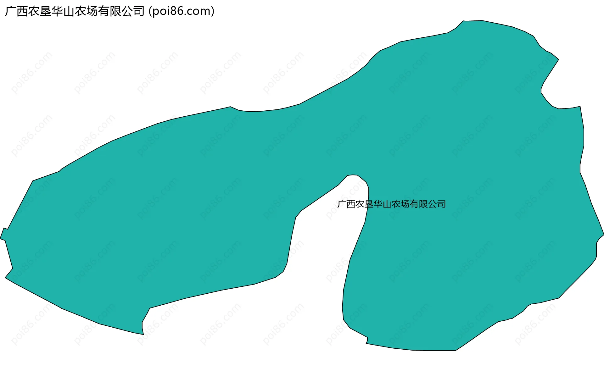广西农垦华山农场有限公司边界地图