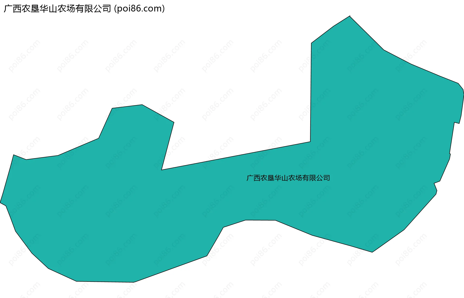 广西农垦华山农场有限公司边界地图