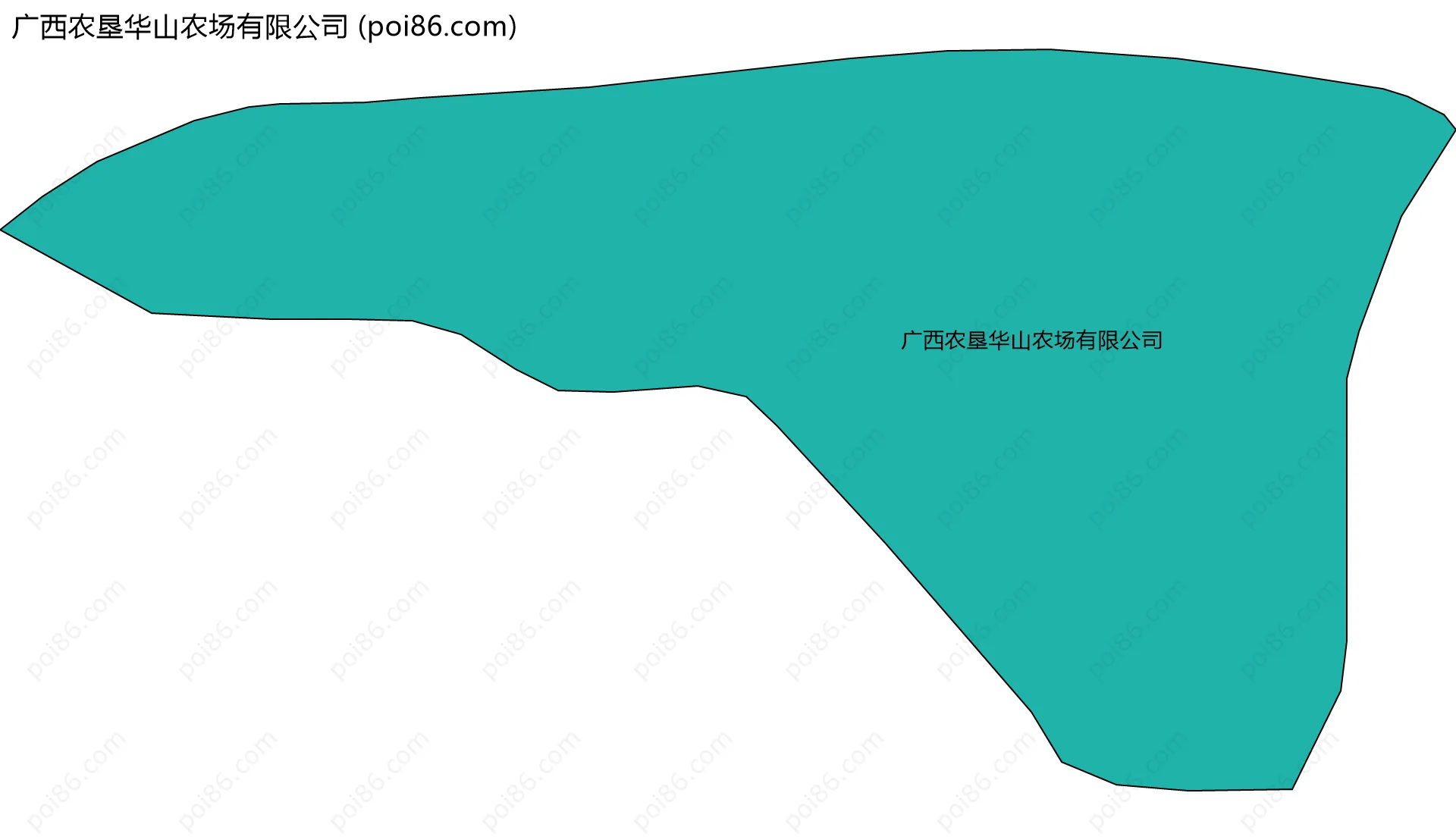 广西农垦华山农场有限公司边界地图
