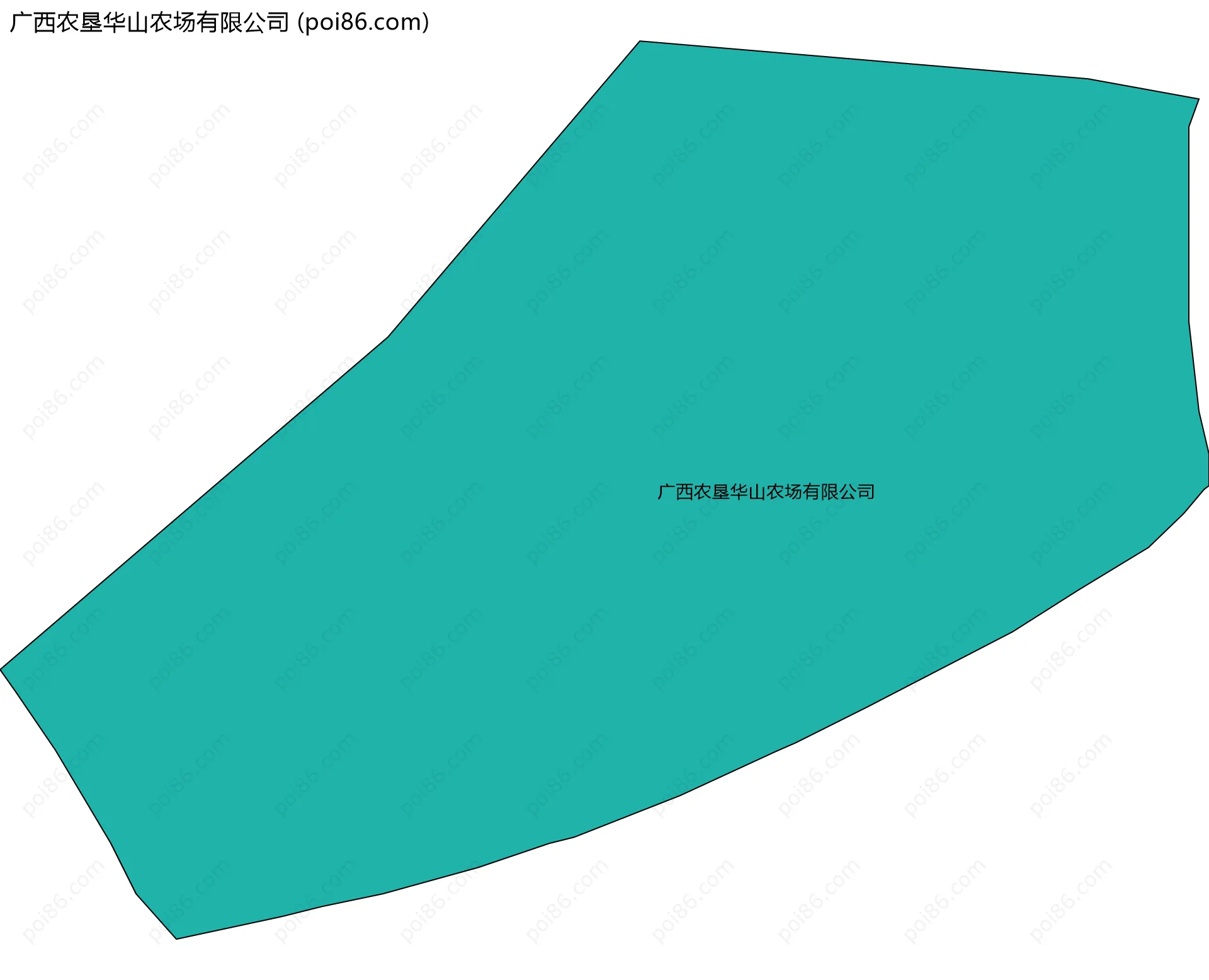 广西农垦华山农场有限公司边界地图